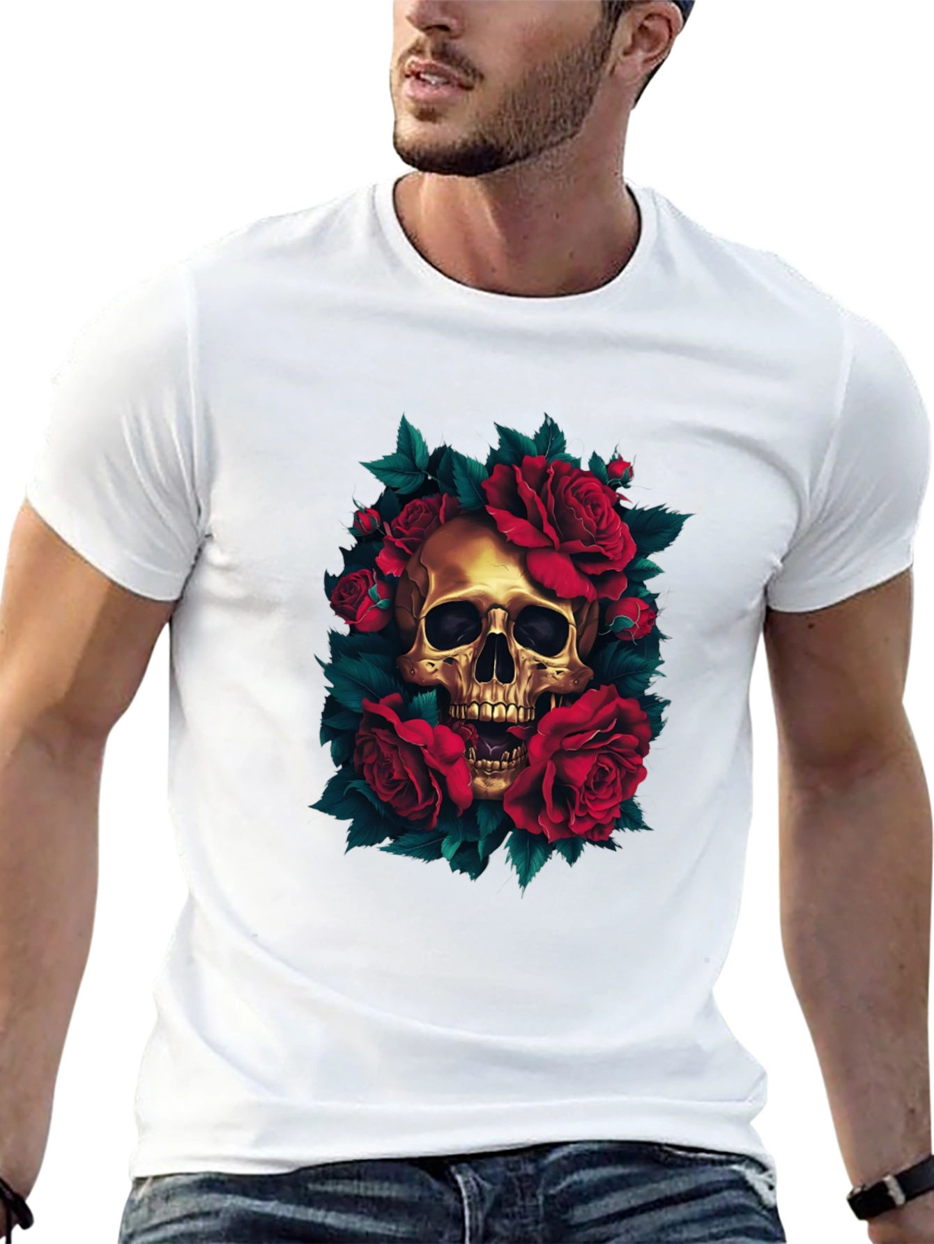 Skull & Roses Graphic Tee