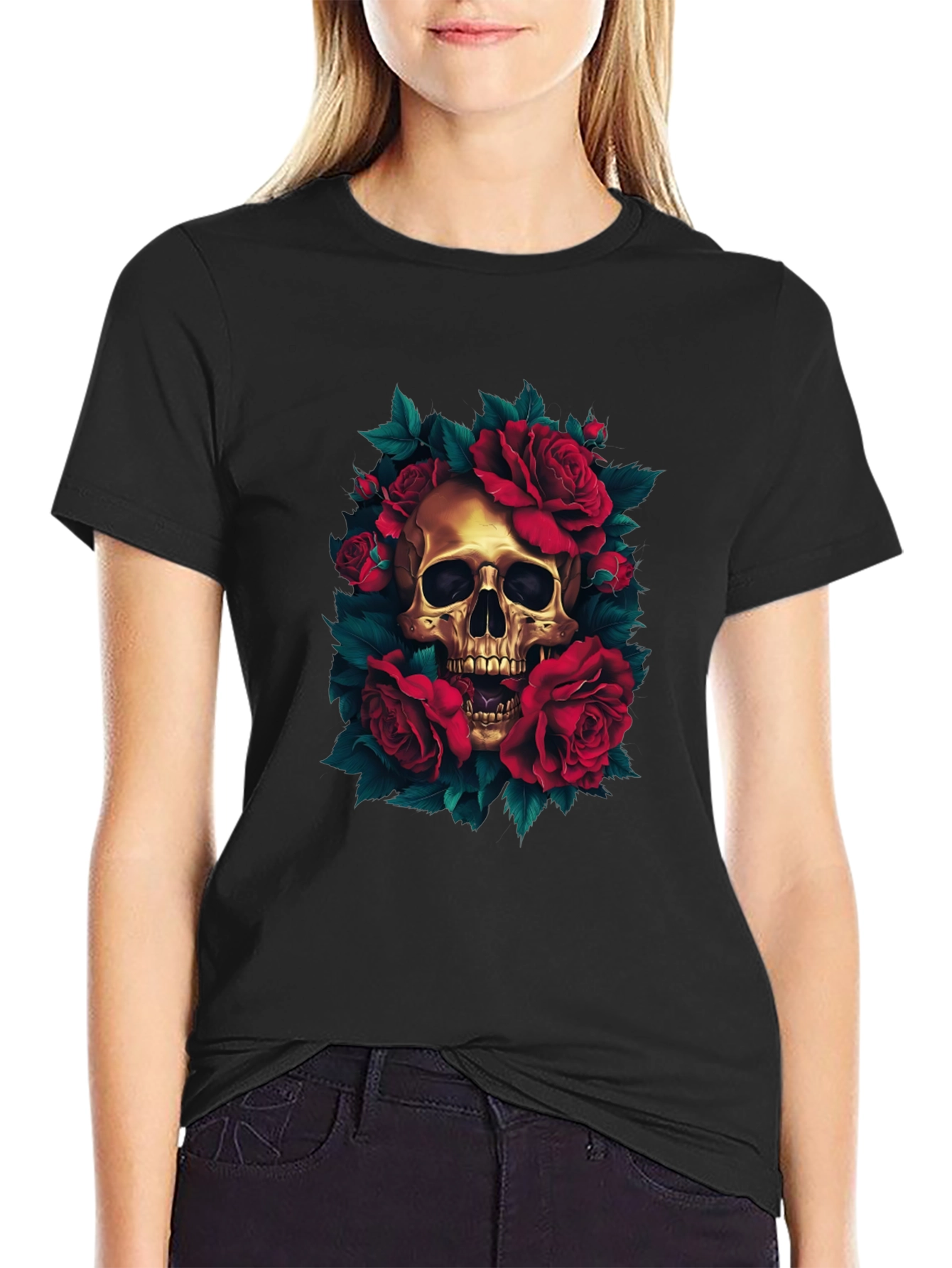 Skull & Roses Graphic Tee