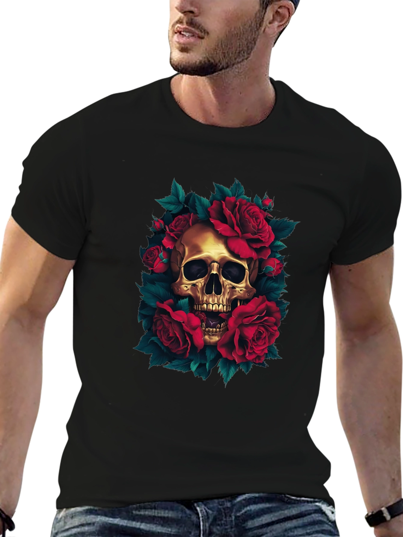 Skull & Roses Graphic Tee