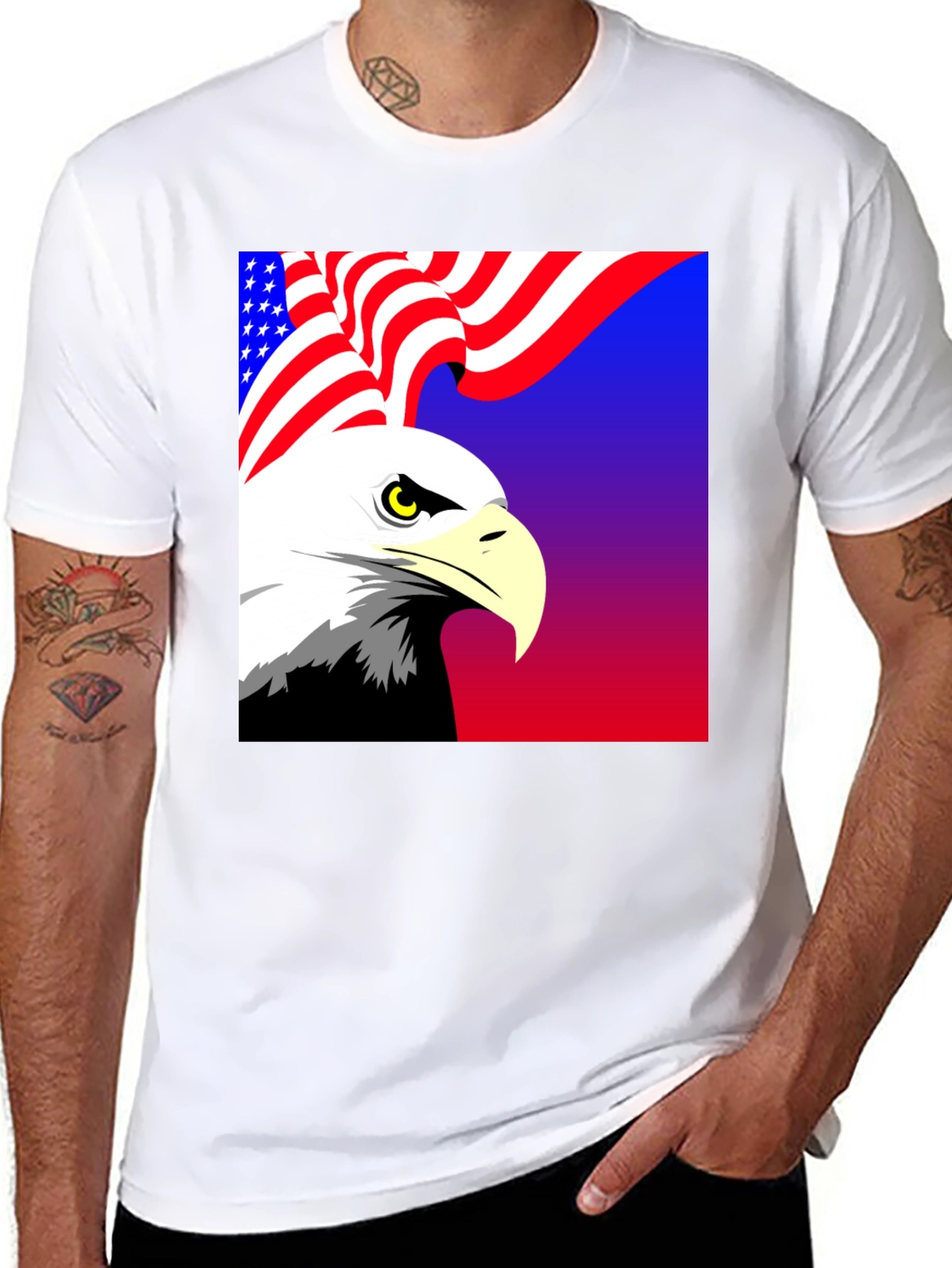 American Eagle T-Shirt: Patriotic Graphic Tee