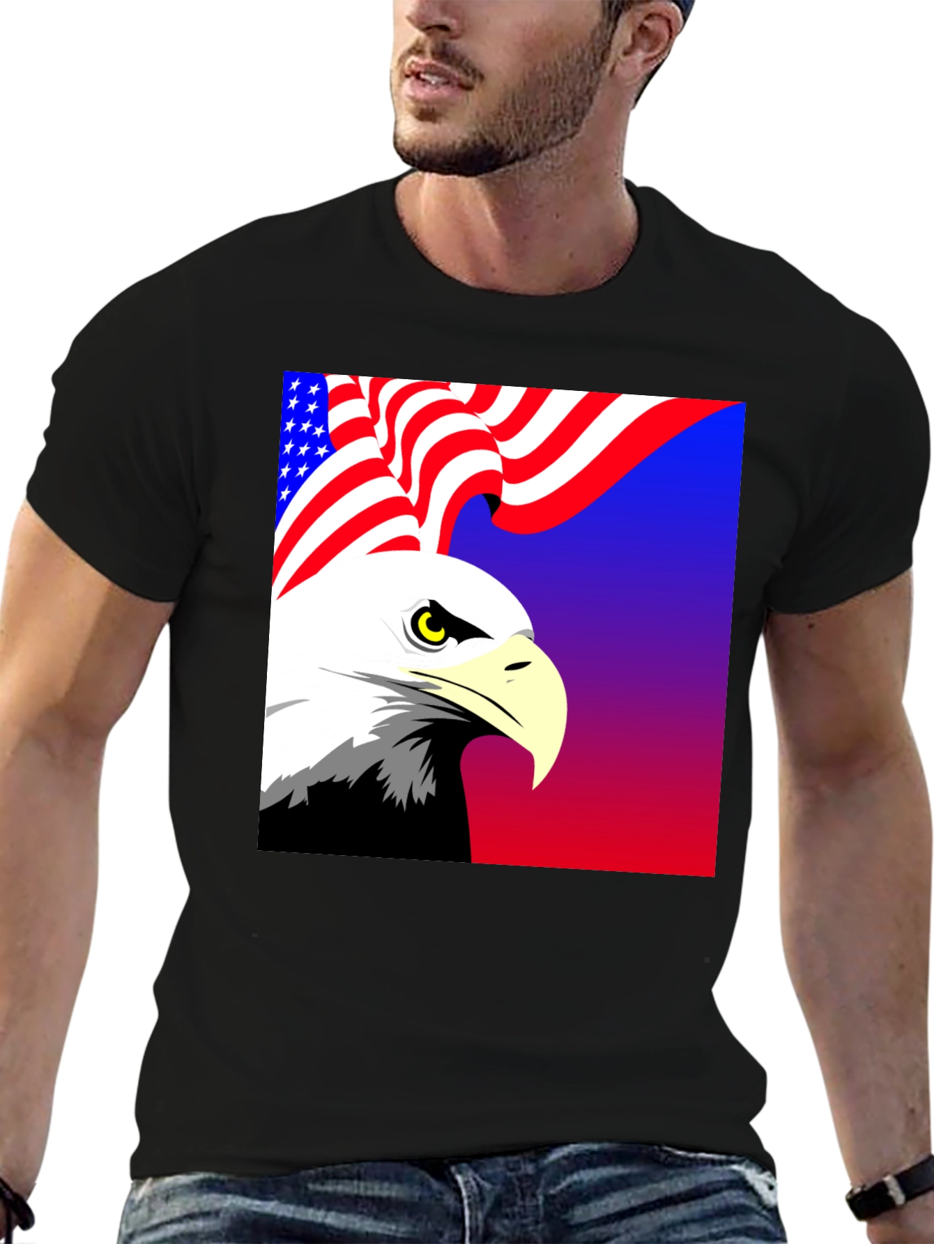 American Eagle T-Shirt: Patriotic Graphic Tee