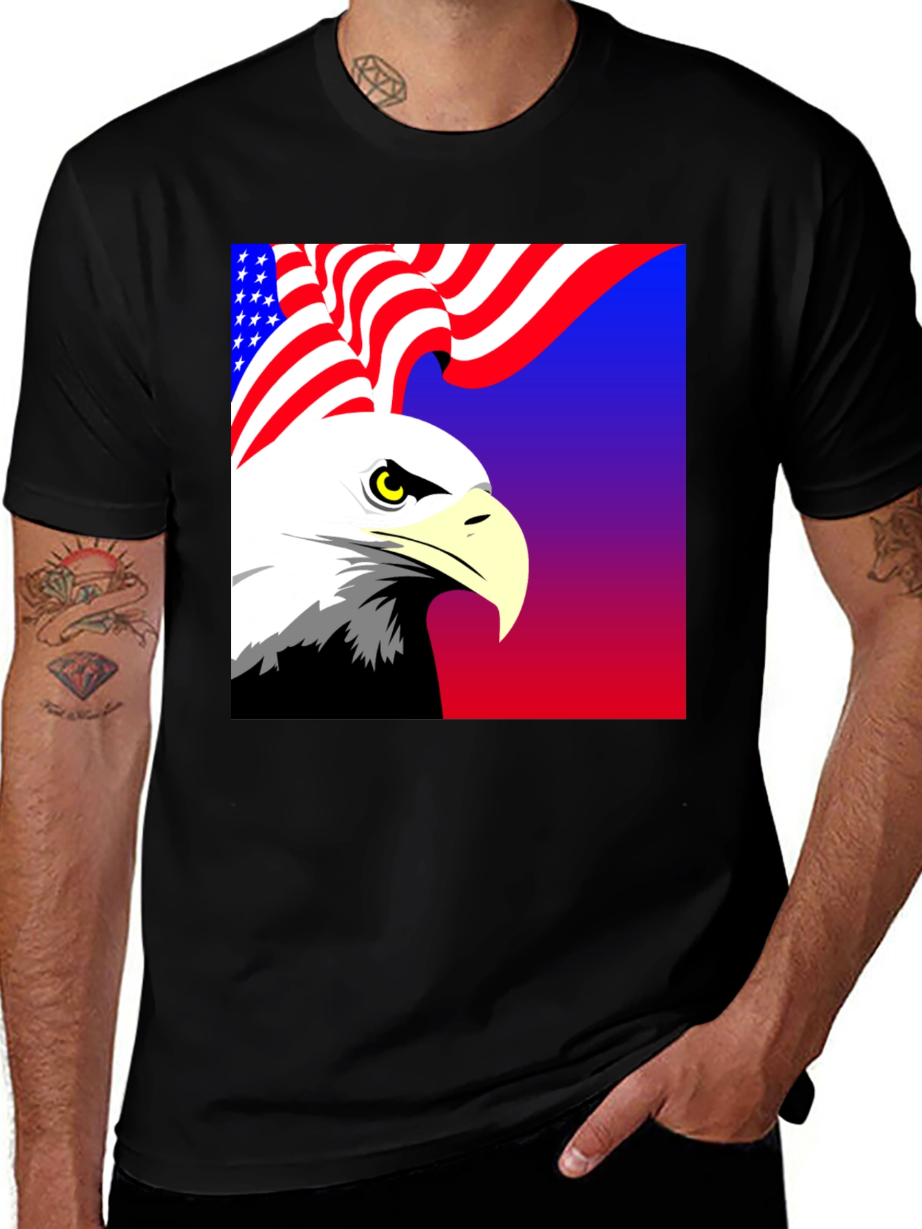 American Eagle T-Shirt: Patriotic Graphic Tee