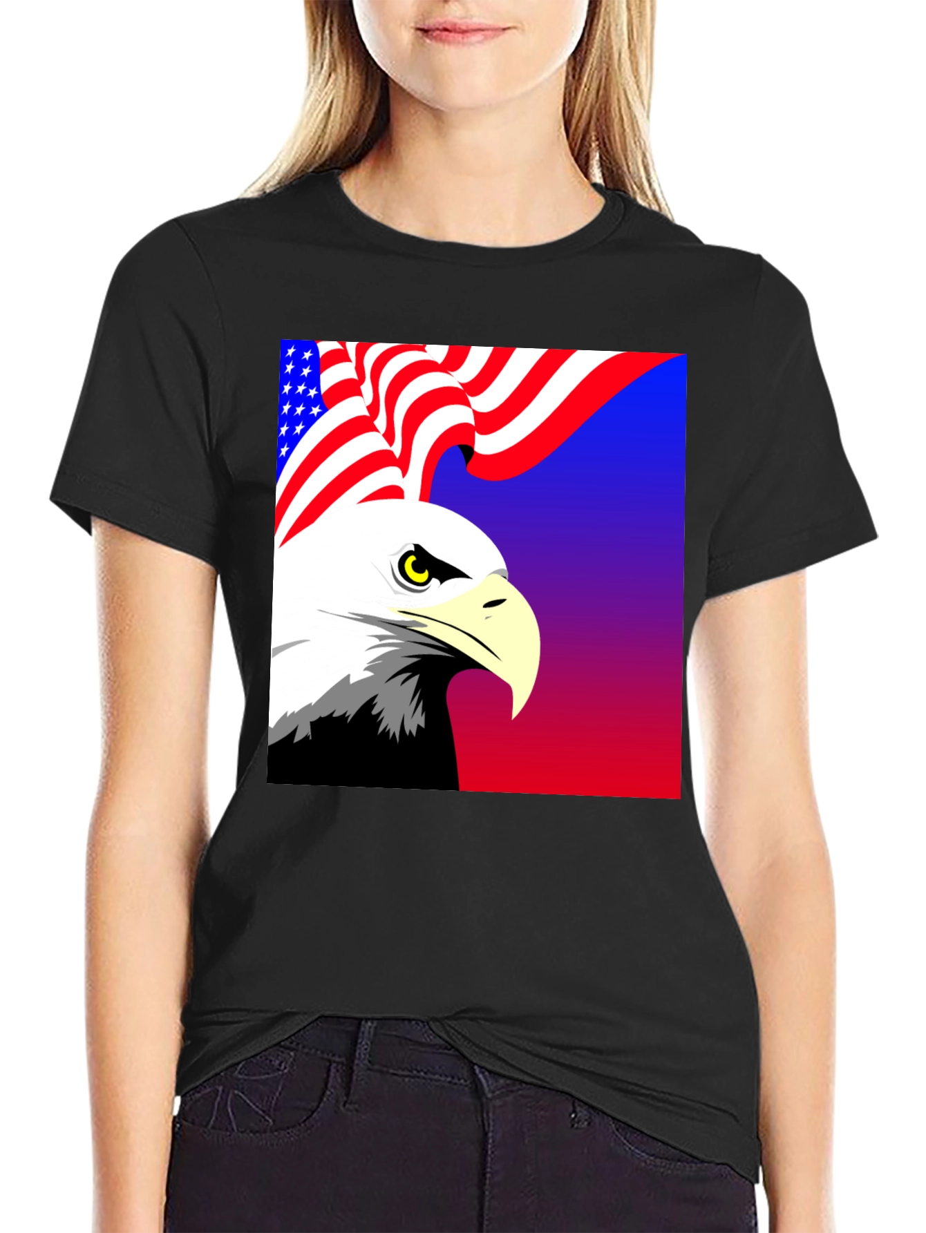 American Eagle T-Shirt: Patriotic Graphic Tee