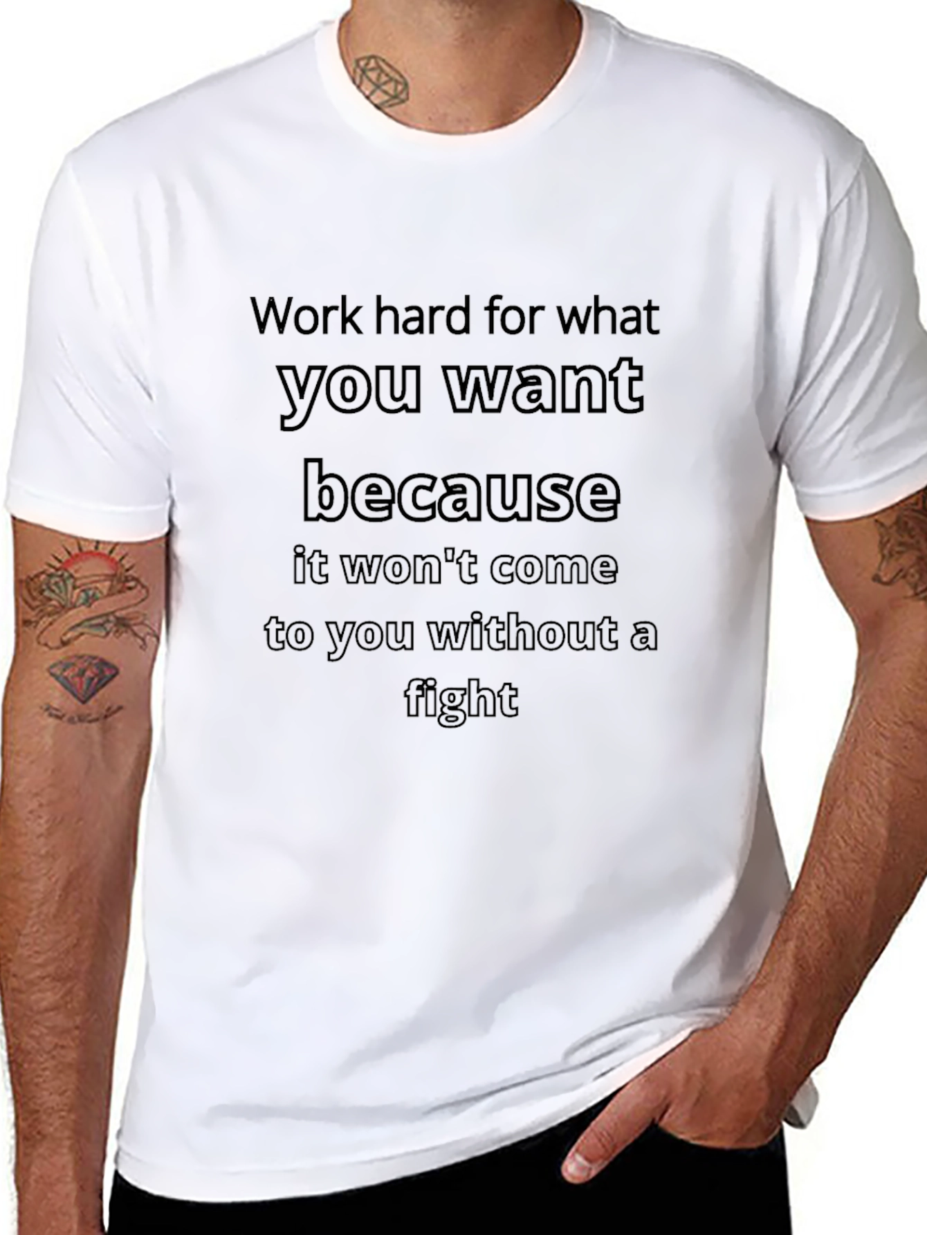 Motivational T-Shirt: Work Hard
