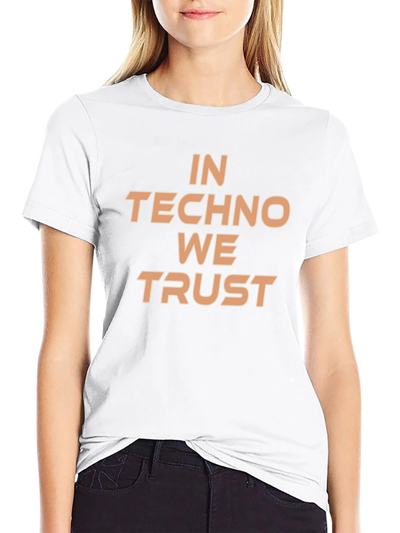 In Techno We Trust Black T-Shirt