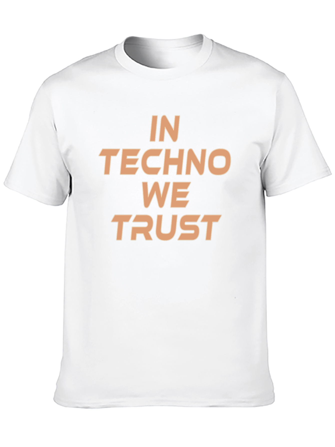 In Techno We Trust Black T-Shirt