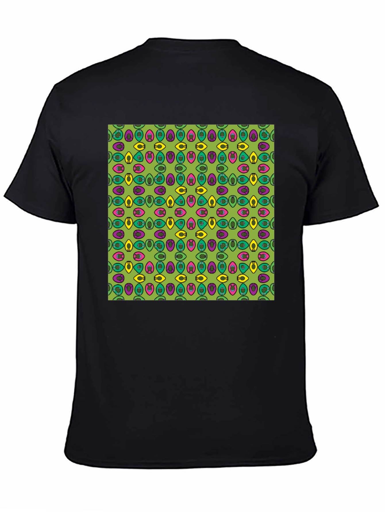 Funky Eye Pattern Tee - Retro Style