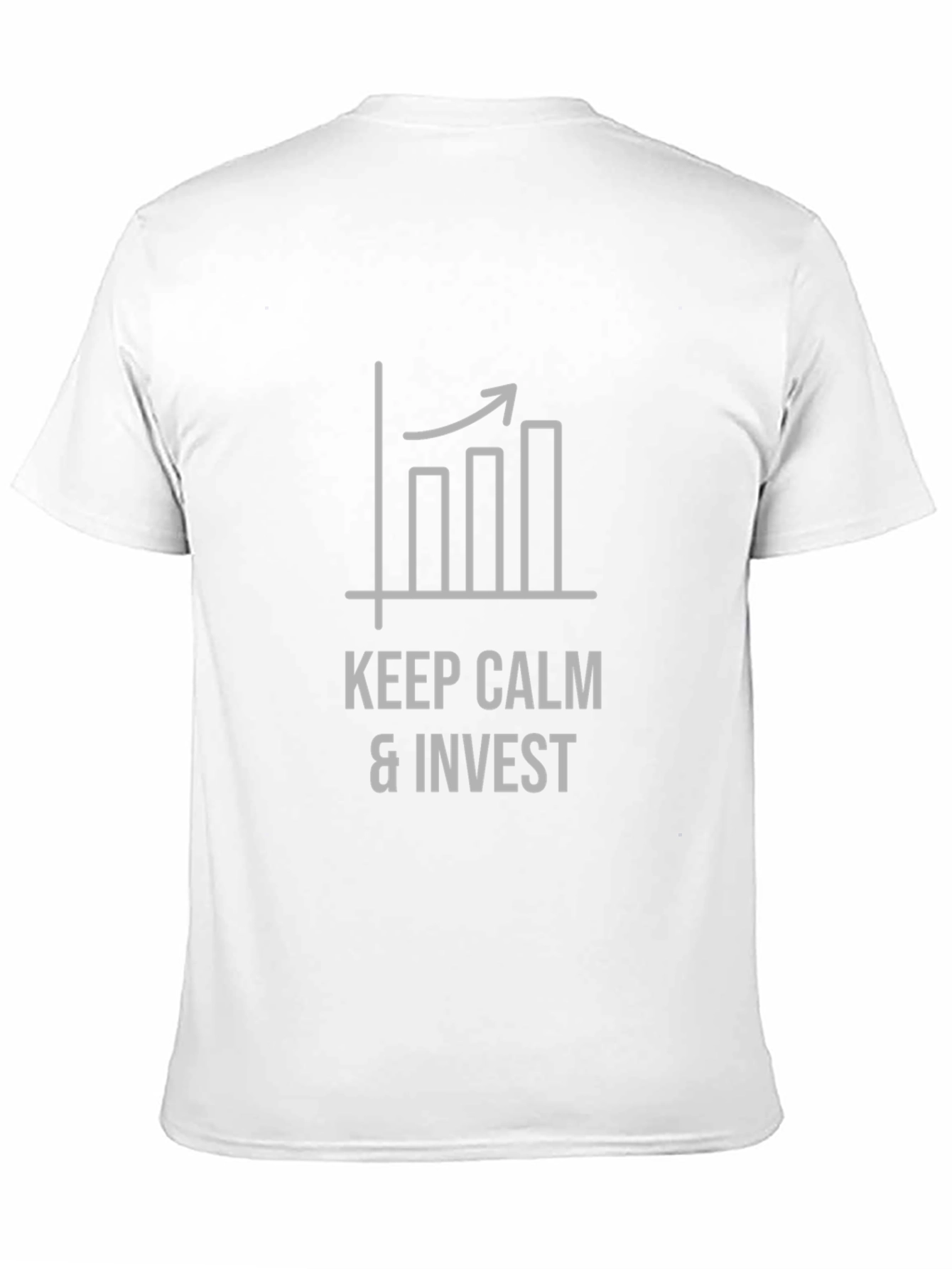 Keep Calm & Invest Black Graphic Tee