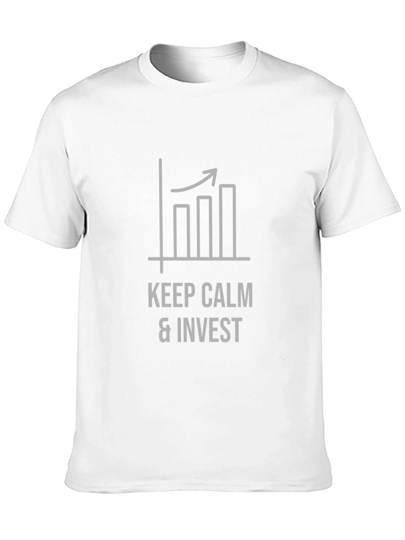 Keep Calm & Invest Black Graphic Tee