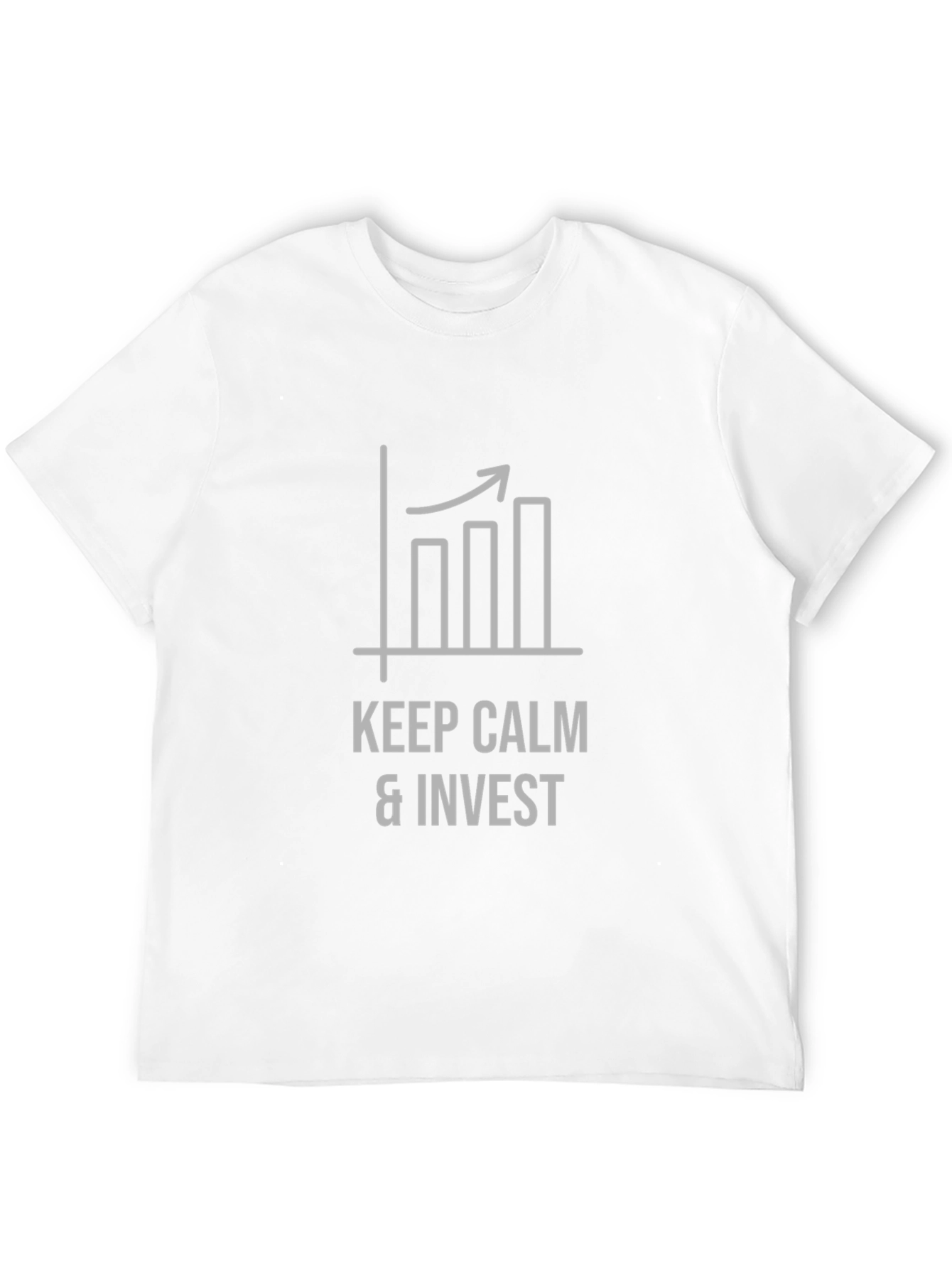 Keep Calm & Invest Black Graphic Tee