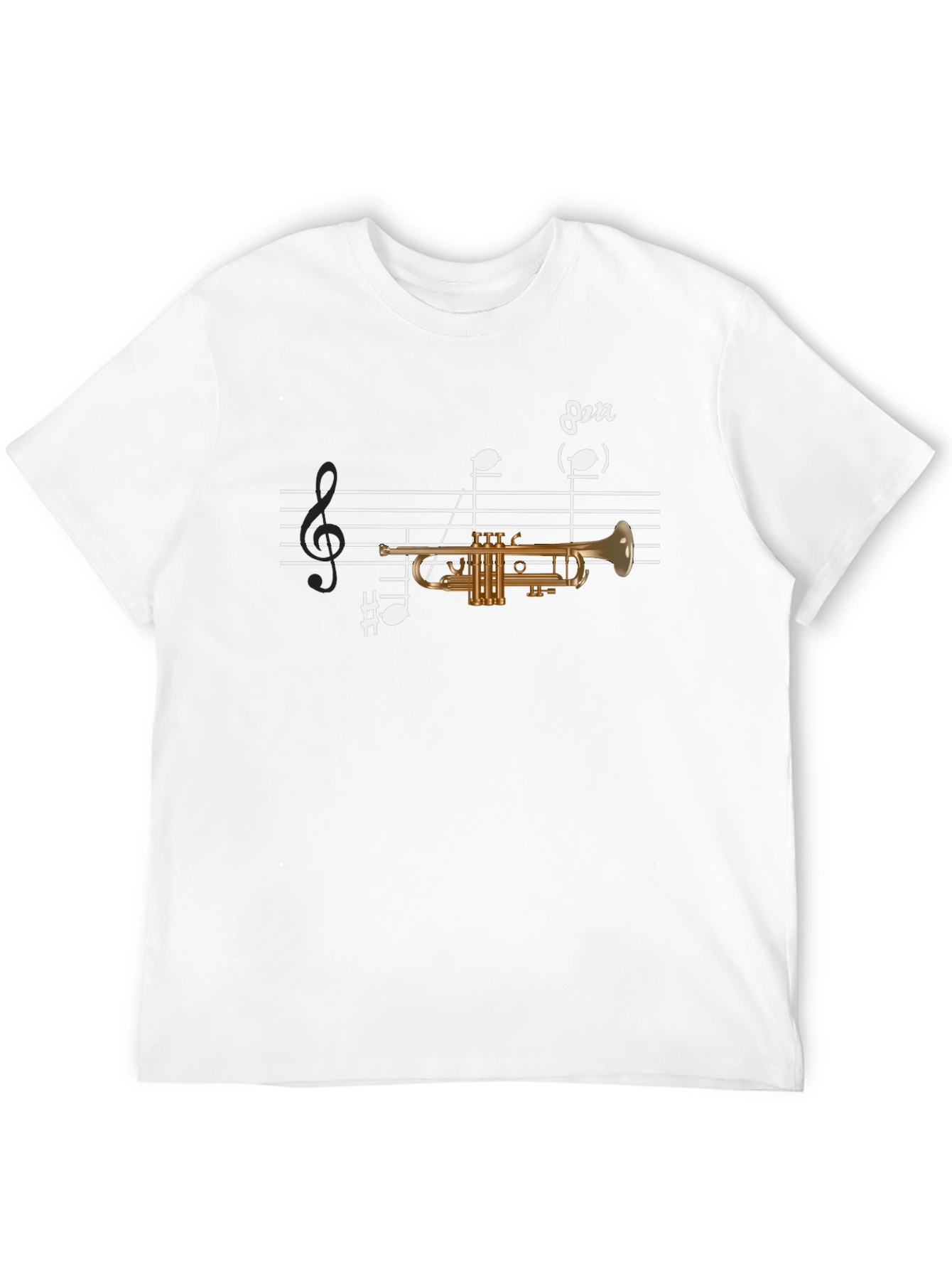 Trumpet Music Tee - Musicians Graphic T-Shirt