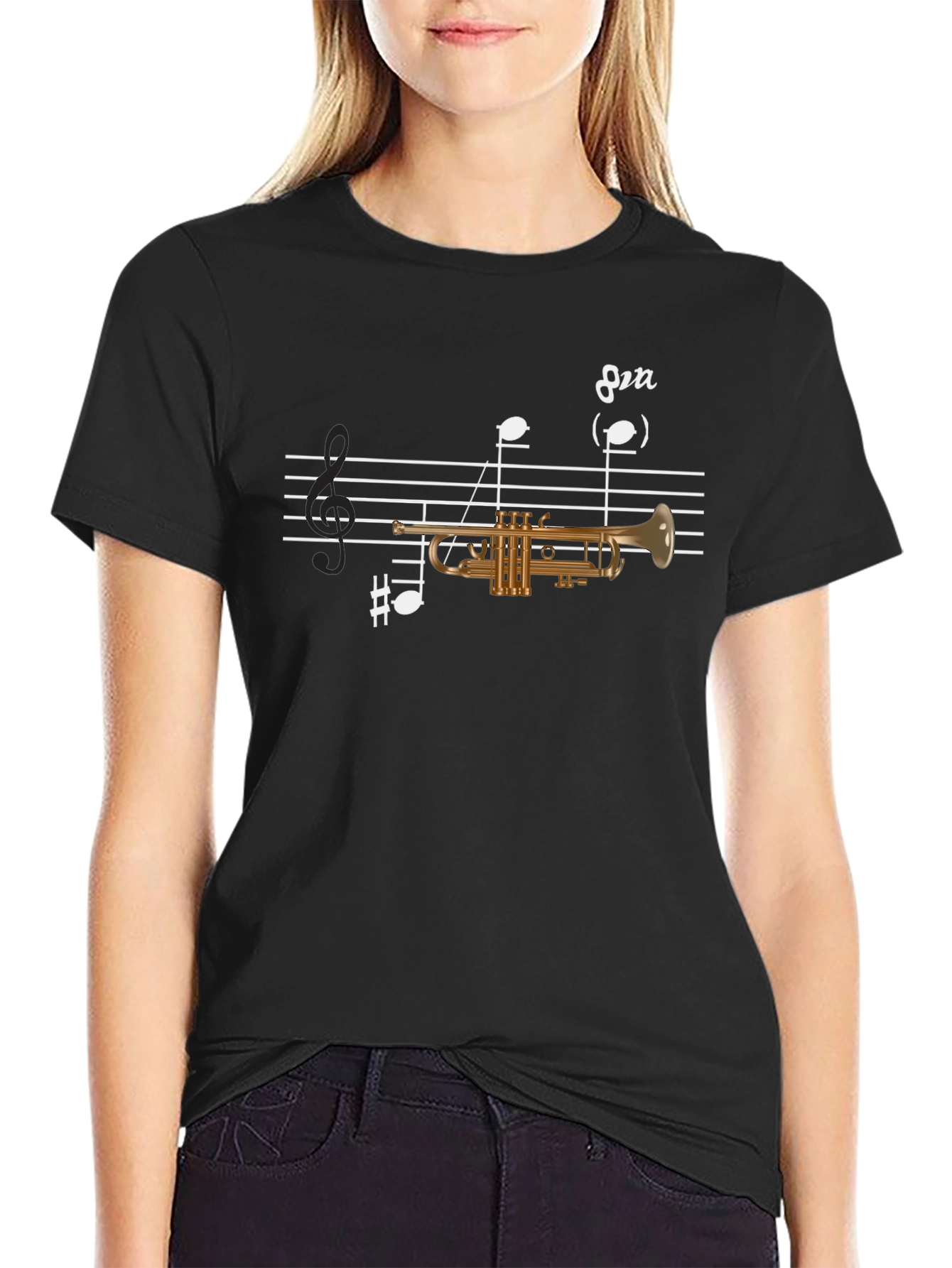 Trumpet Music Tee - Musicians Graphic T-Shirt