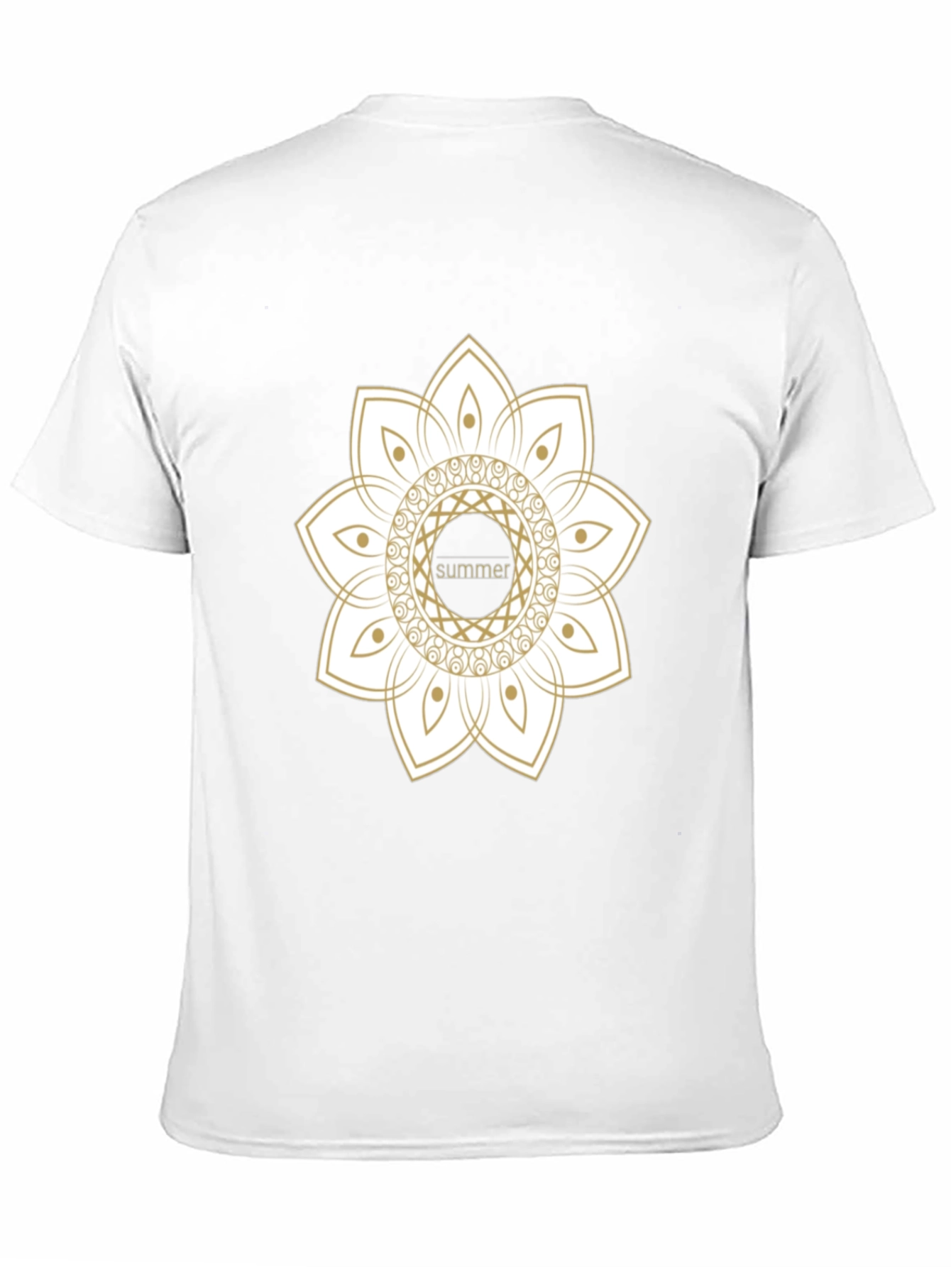 Summer Mandala Black Graphic Tee