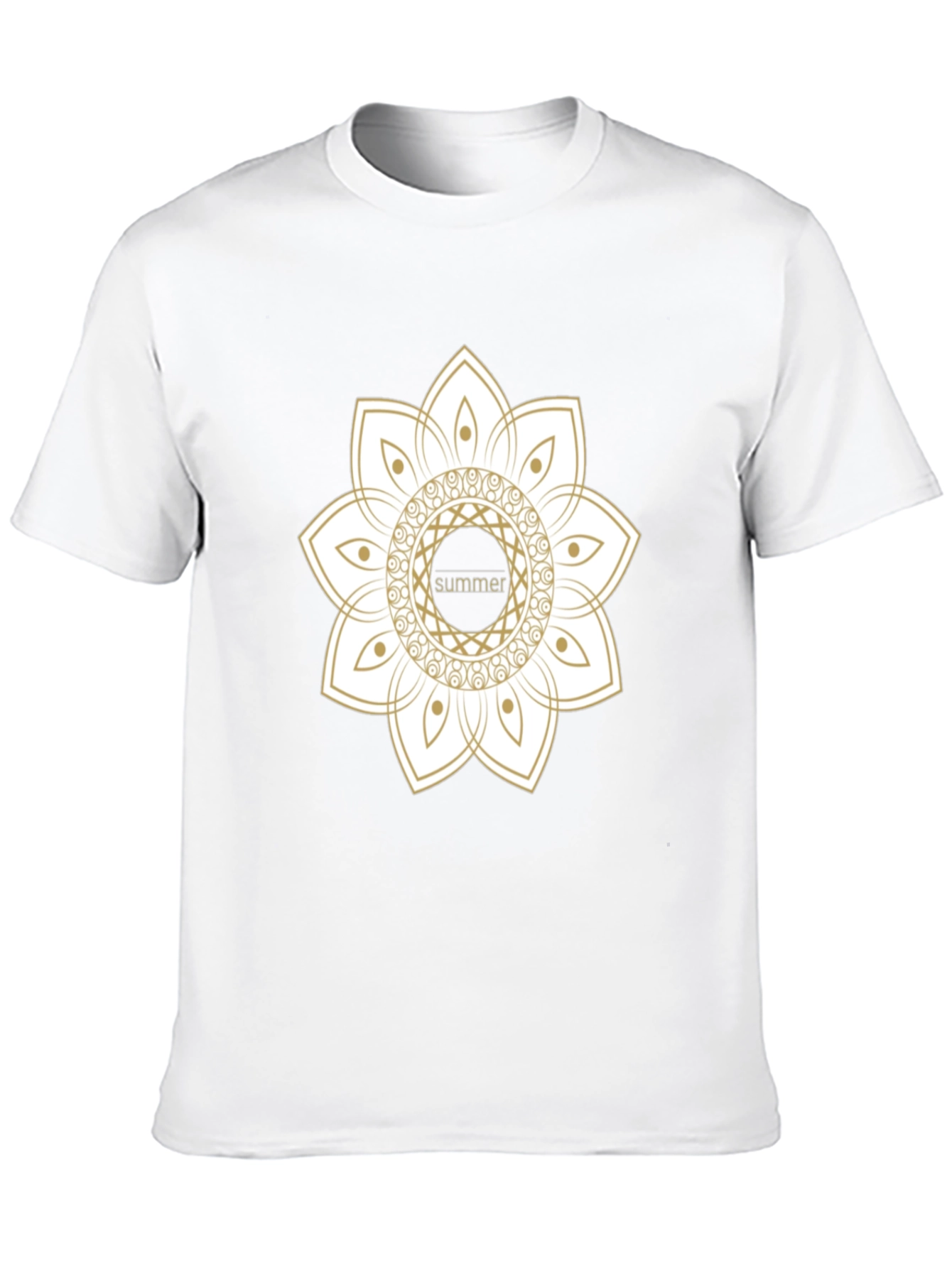 Summer Mandala Black Graphic Tee