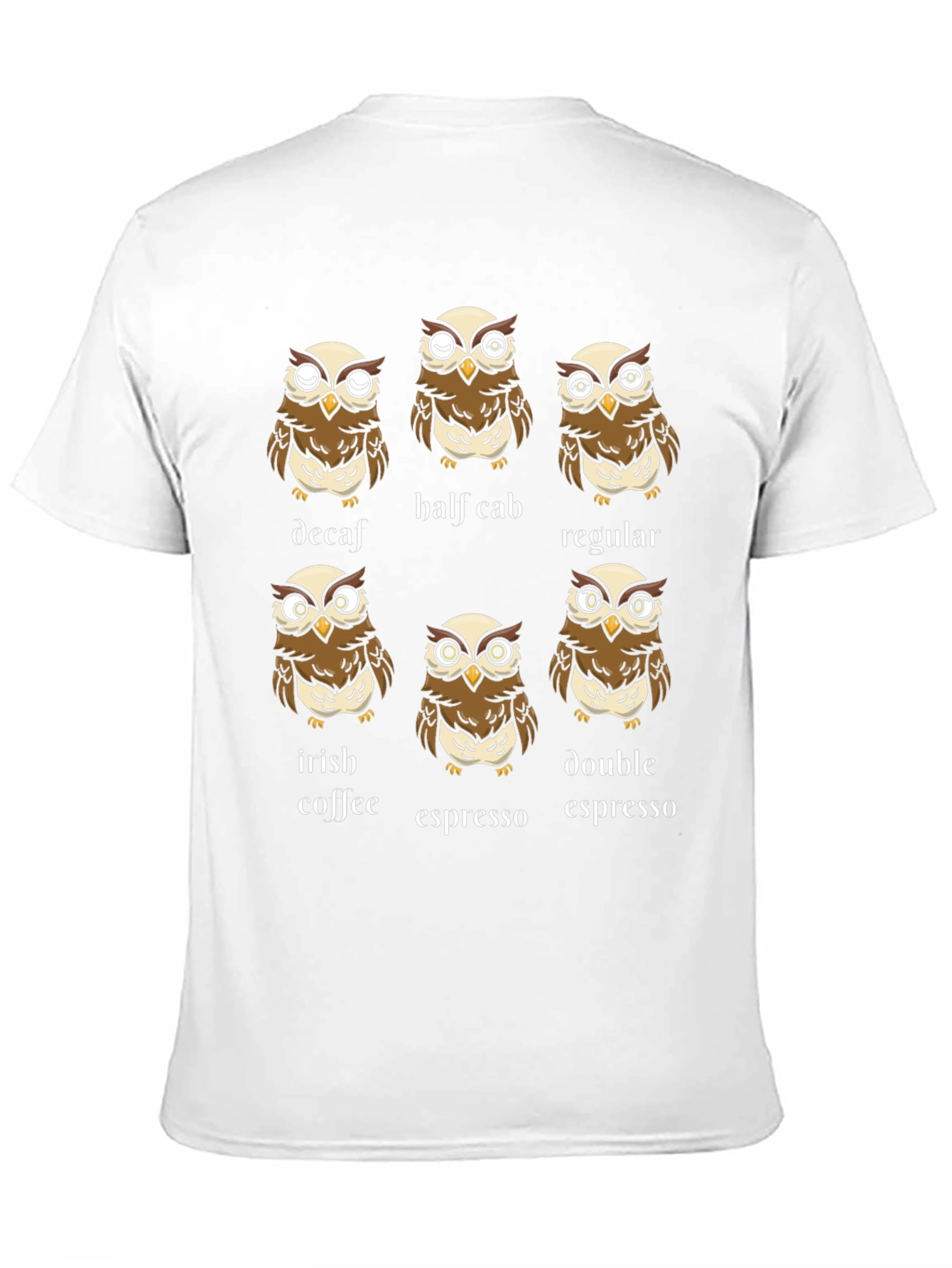 Coffee Owl T-Shirt: Espresso Decaf and More!