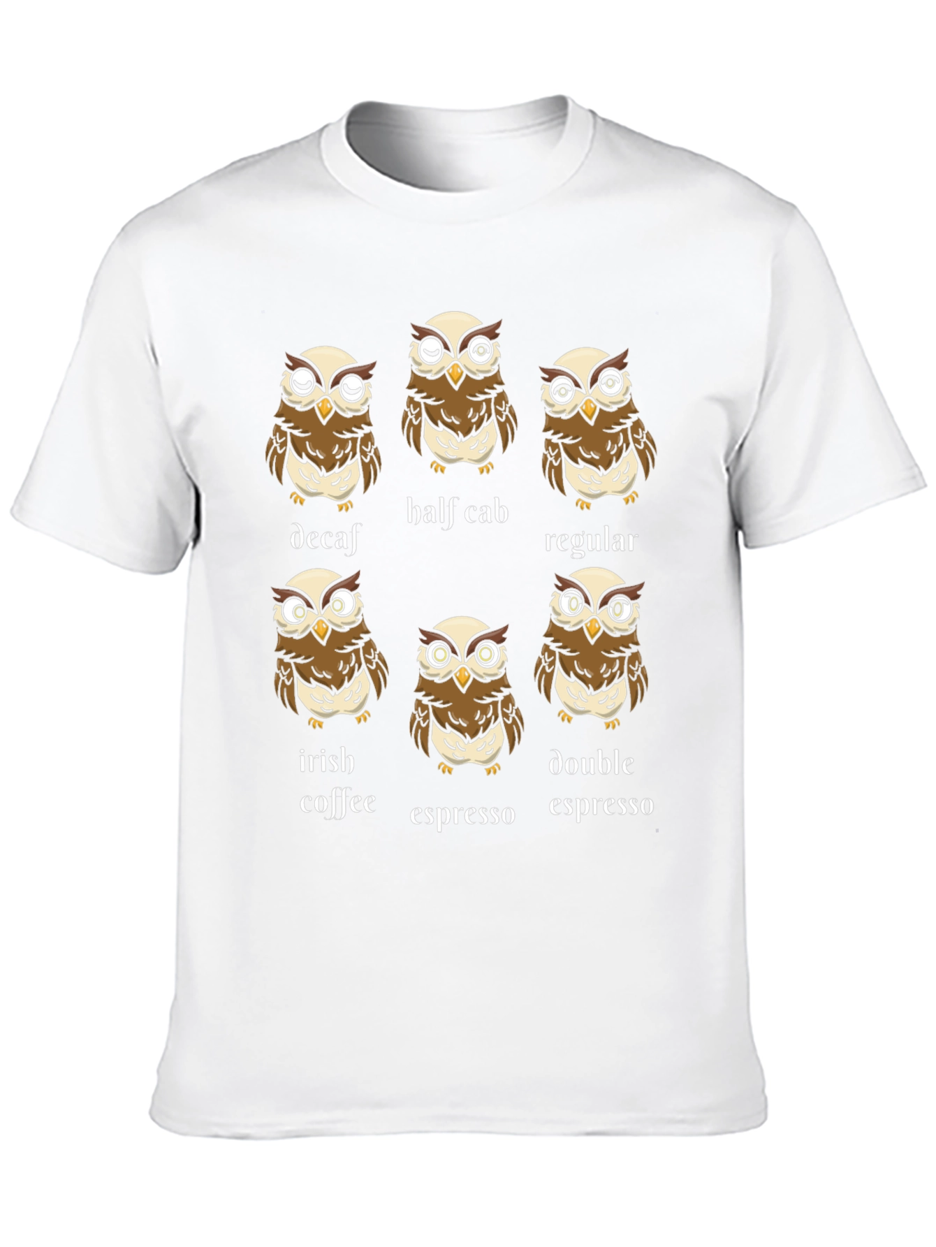 Coffee Owl T-Shirt: Espresso Decaf and More!