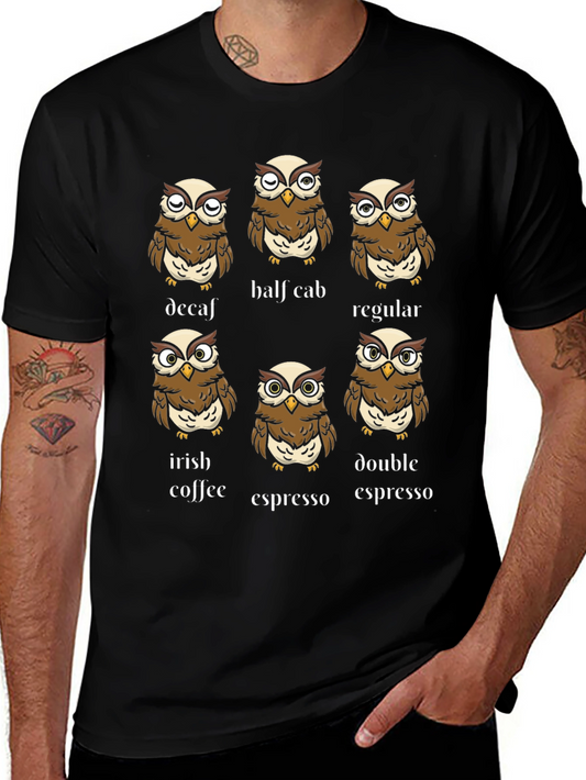 Coffee Owl T-Shirt: Espresso Decaf and More!