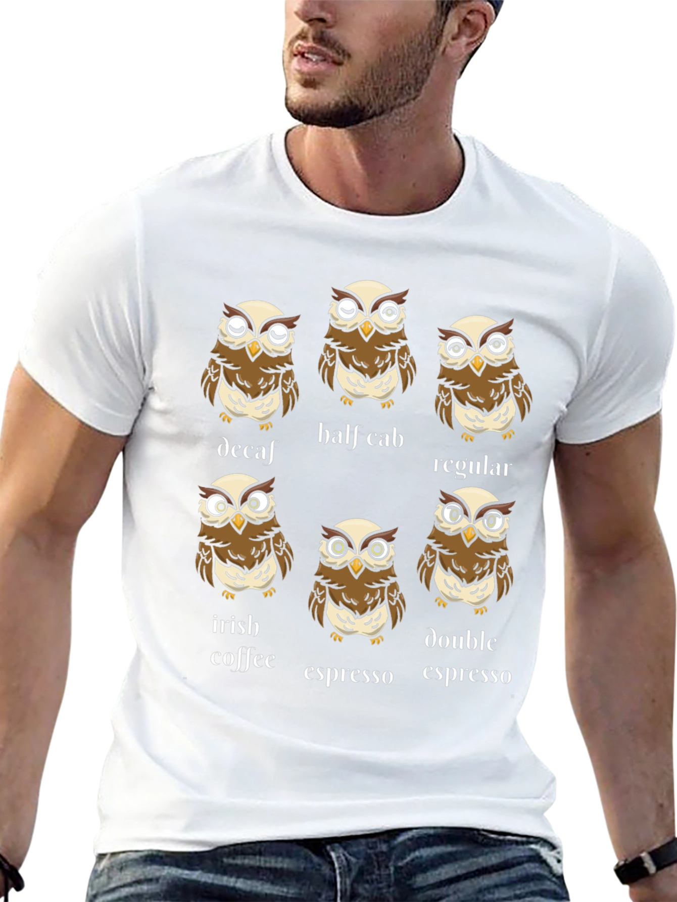 Coffee Owl T-Shirt: Espresso Decaf and More!