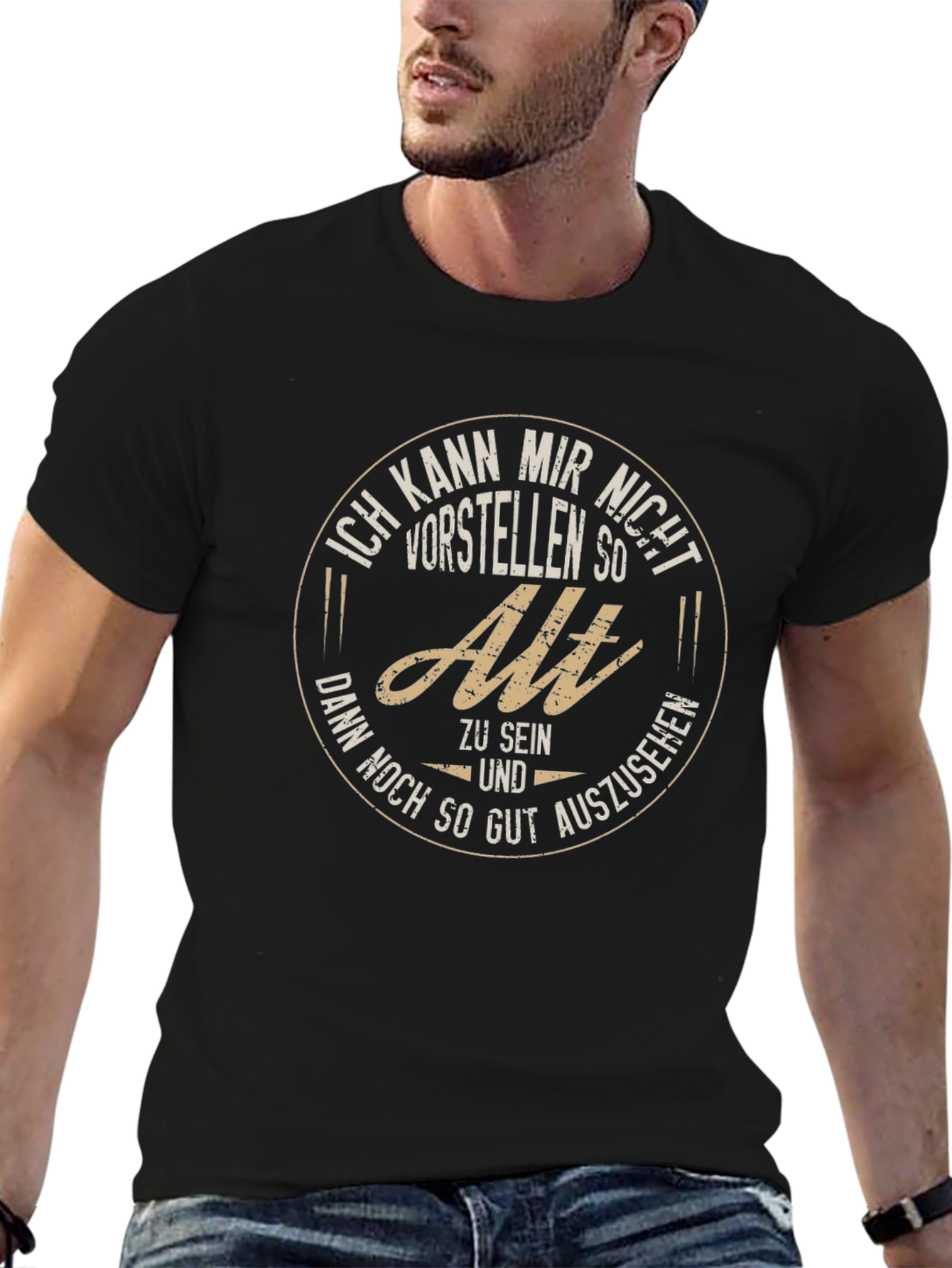 Funny German T-Shirt: Cant Imagine Being So Old