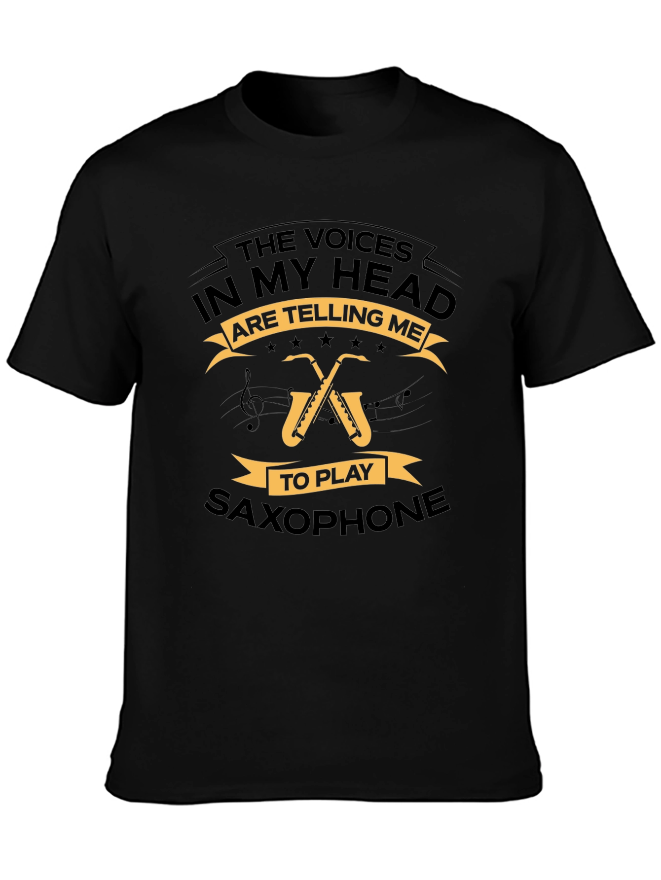 Saxophone T-Shirt - The Voices In My Head