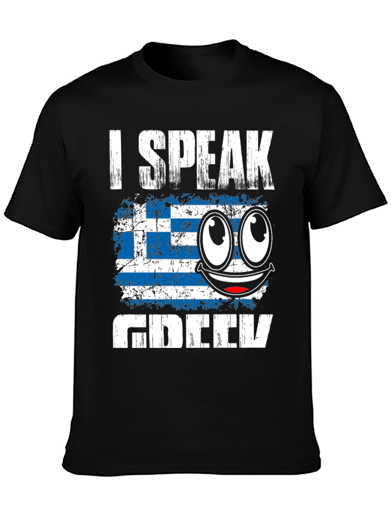 I Speak Greek Flag Humor T-Shirt