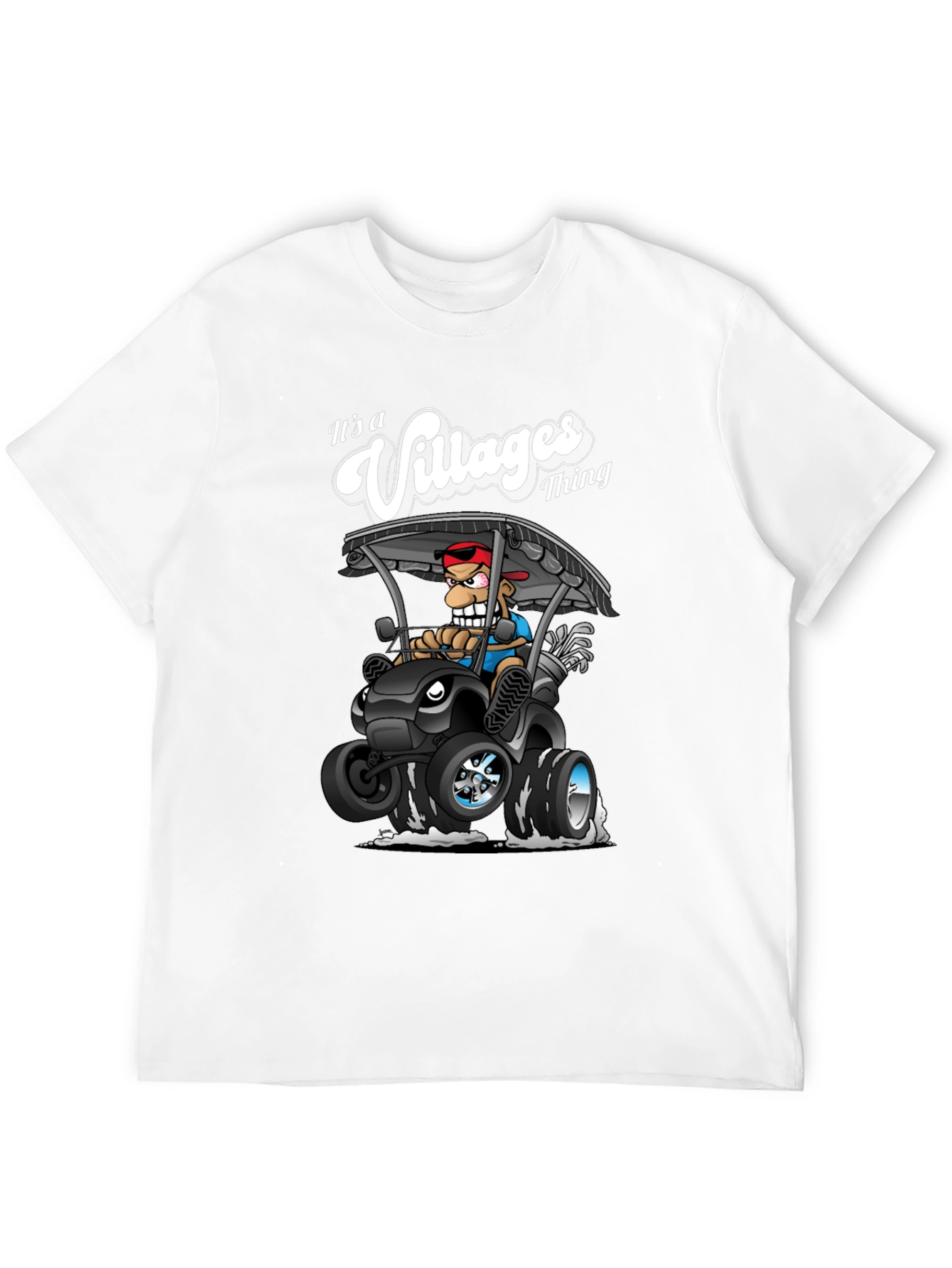 Its a Villages Thing Cartoon Golf Cart T-Shirt