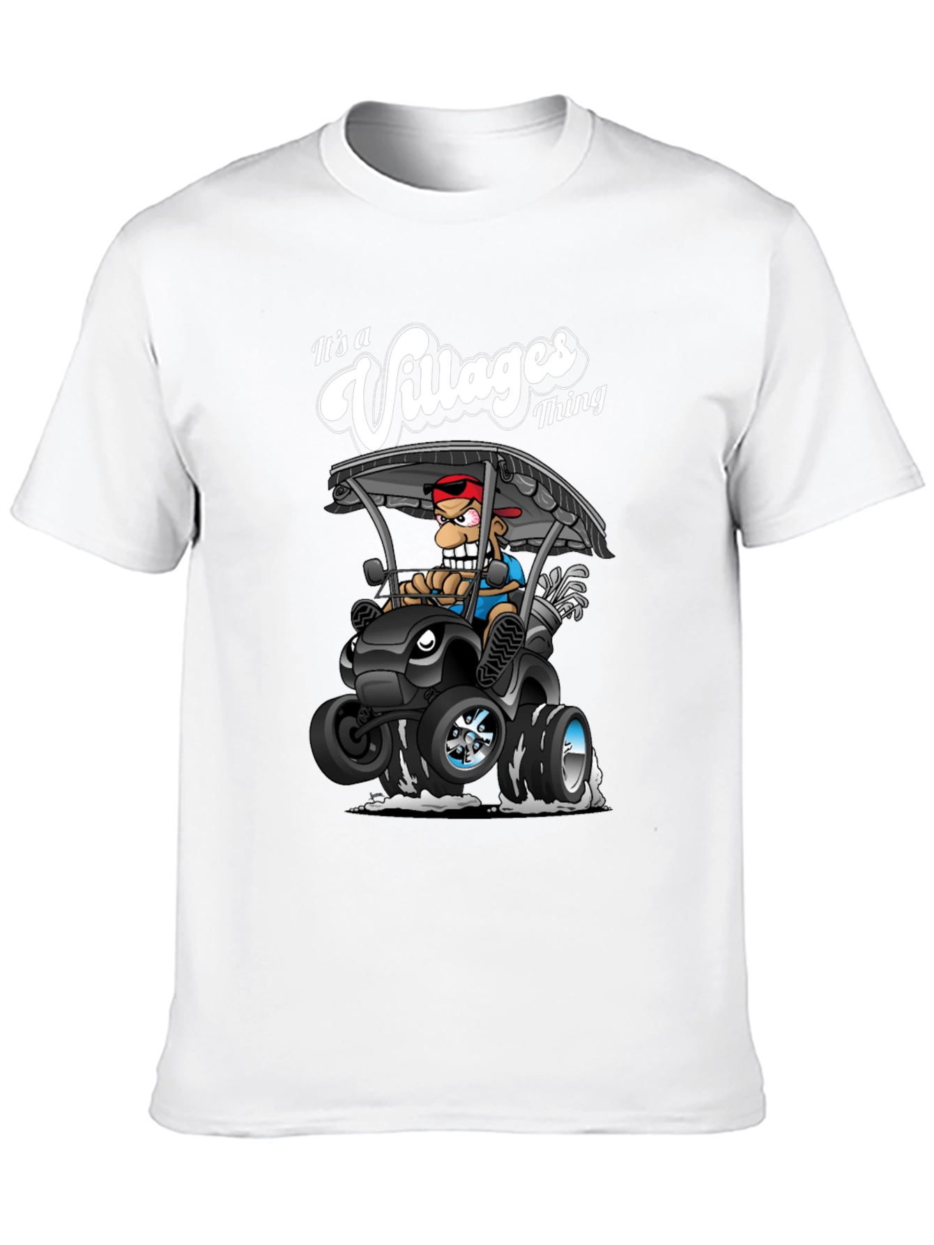 Its a Villages Thing Cartoon Golf Cart T-Shirt
