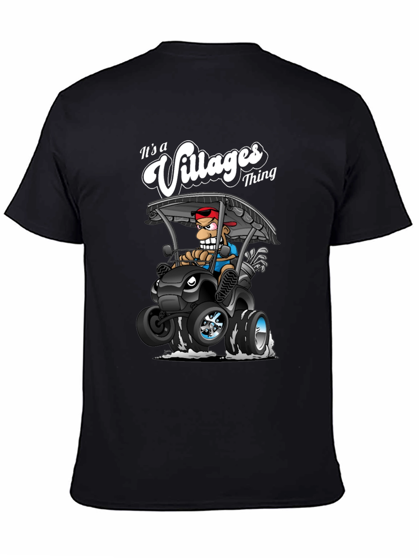 Its a Villages Thing Cartoon Golf Cart T-Shirt