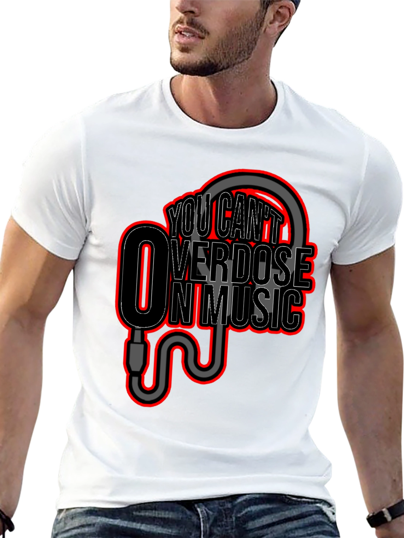 You Cant Overdose On Music Graphic T-Shirt