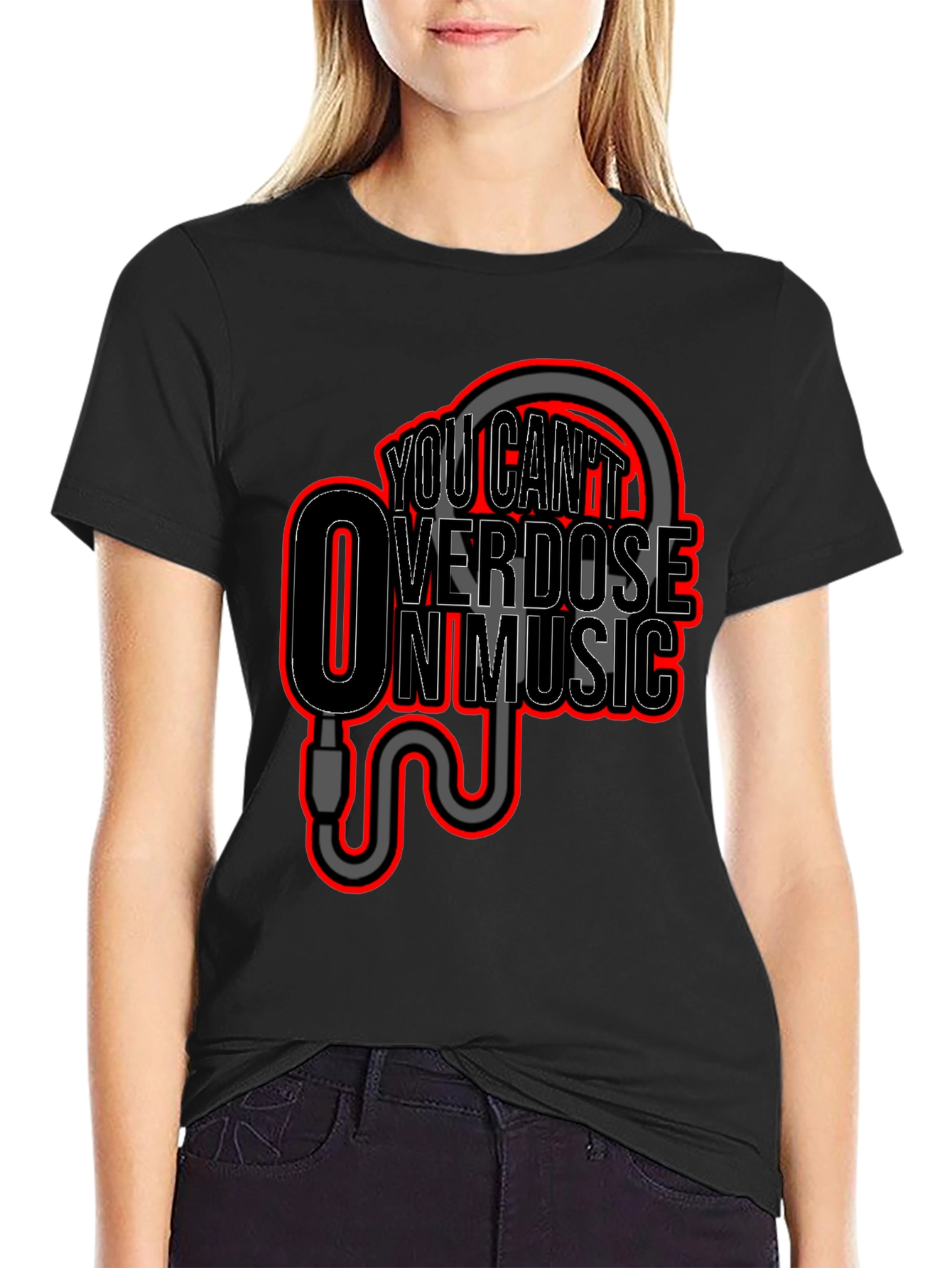 You Cant Overdose On Music Graphic T-Shirt