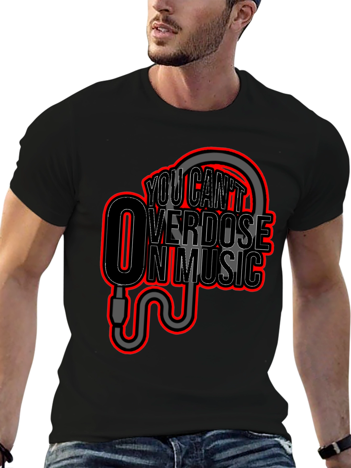 You Cant Overdose On Music Graphic T-Shirt