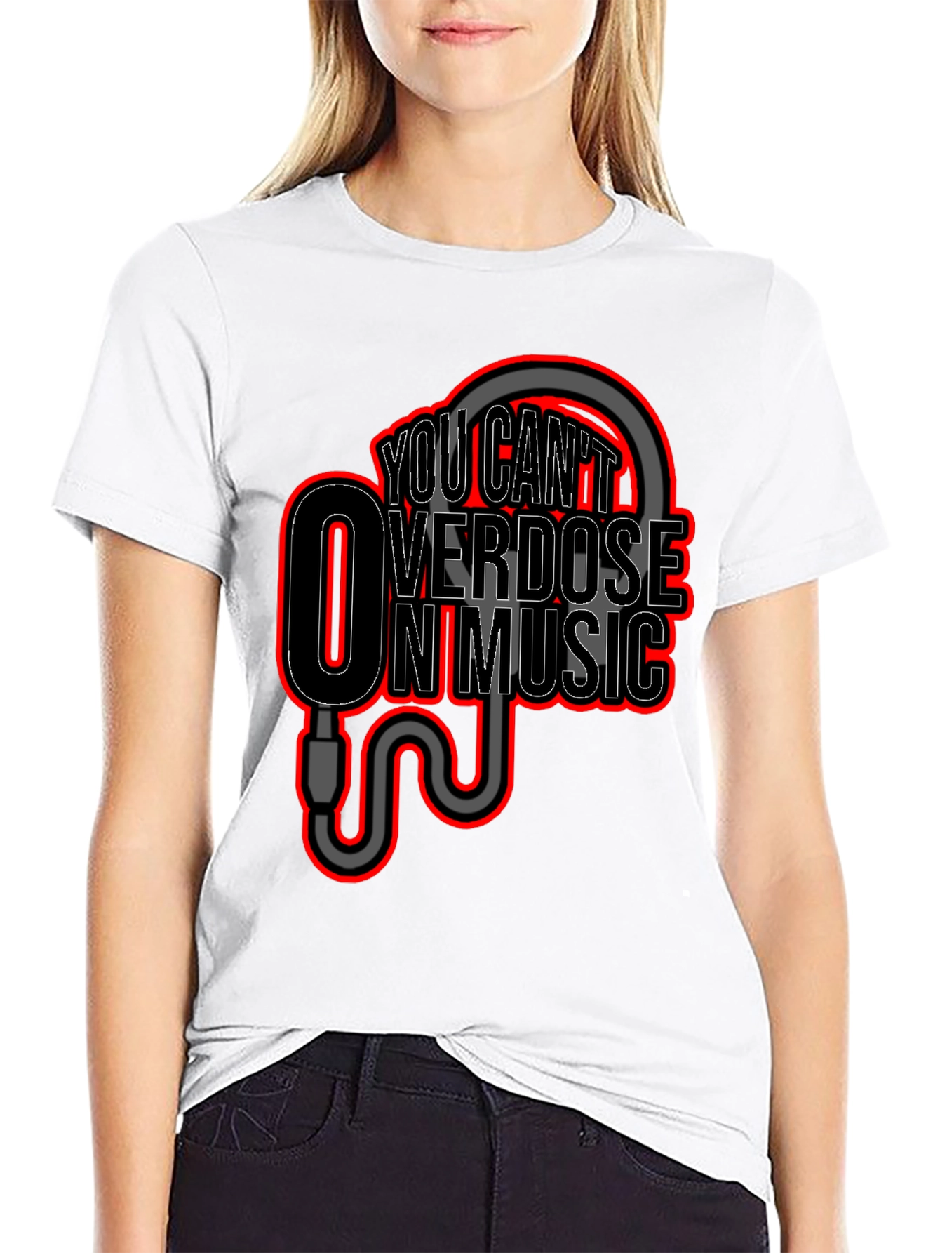 You Cant Overdose On Music Graphic T-Shirt