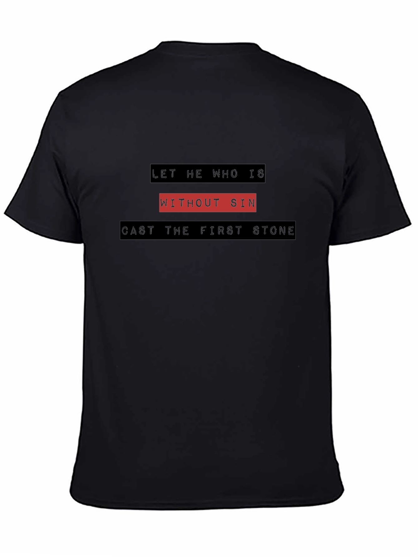 Without Sin Graphic Tee - Black Cotton T-Shirt