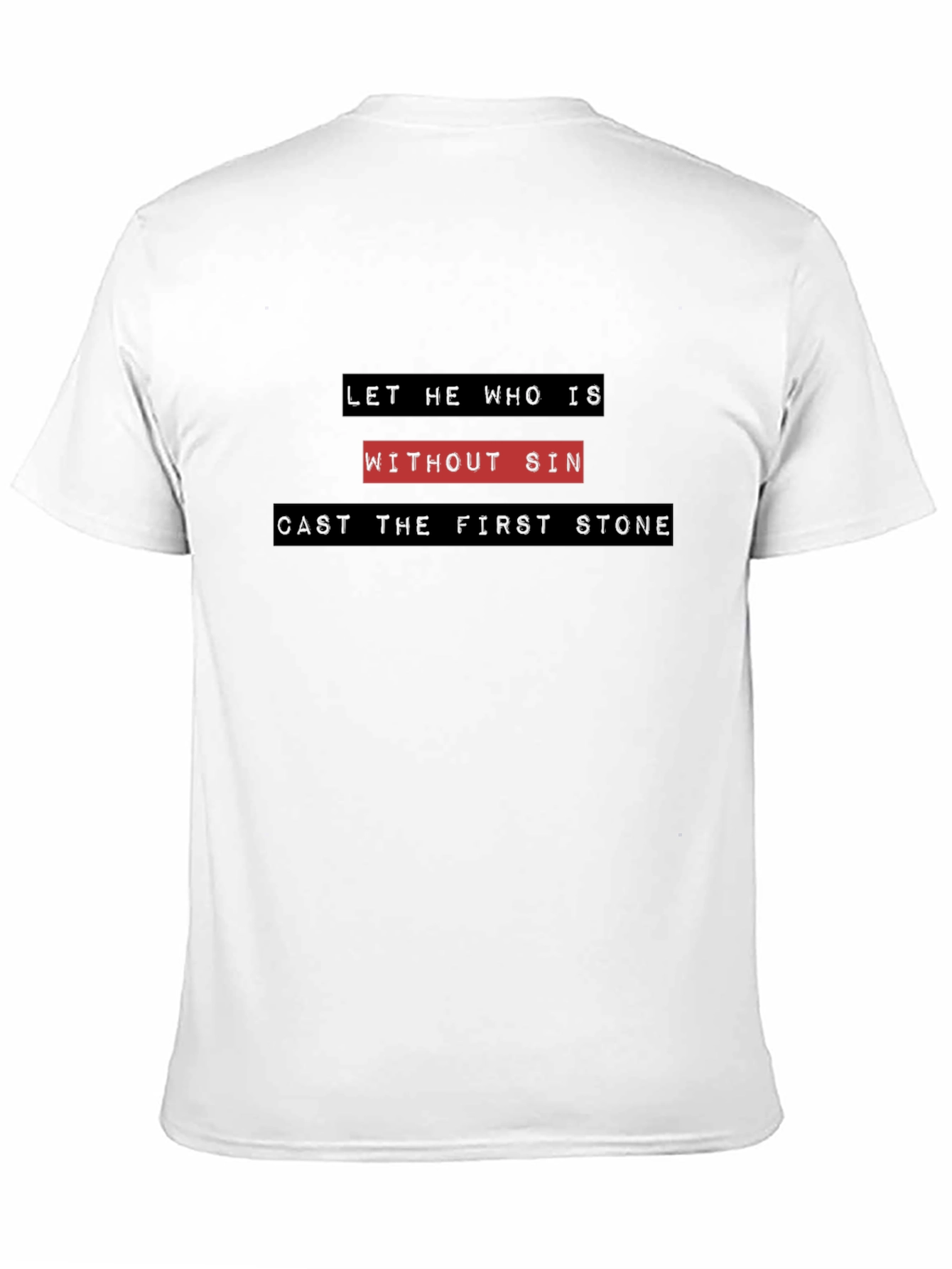Without Sin Graphic Tee - Black Cotton T-Shirt