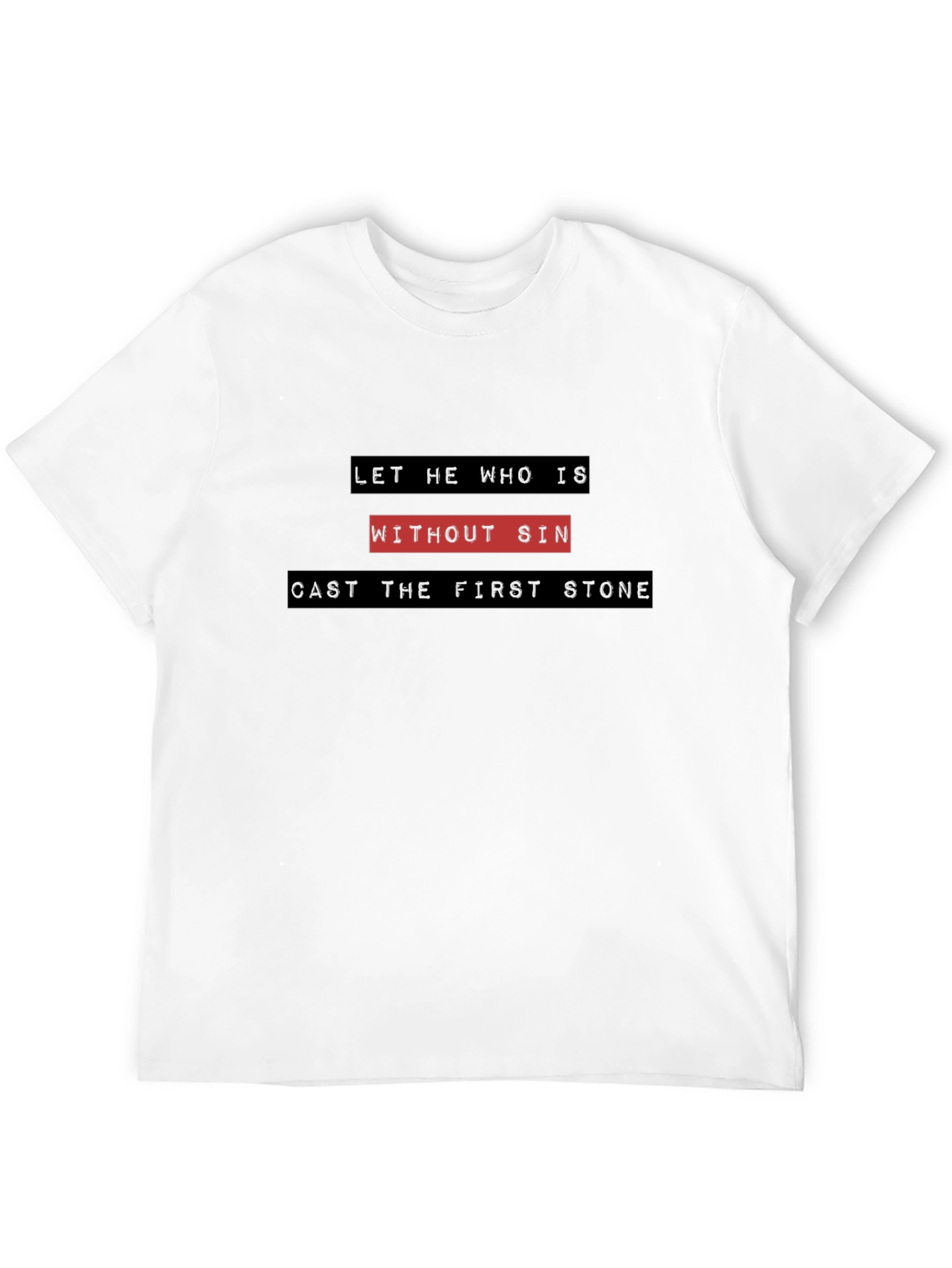 Without Sin Graphic Tee - Black Cotton T-Shirt