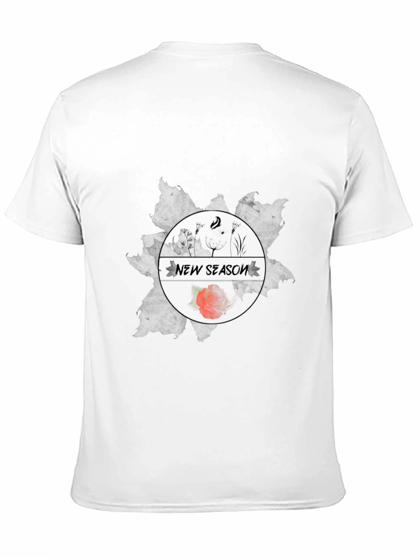 New Season Graphic Print Black T-Shirt