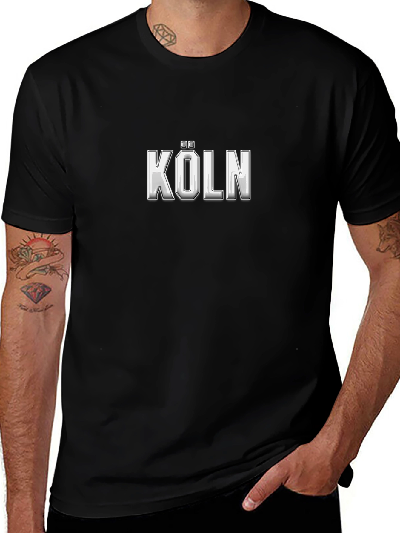 Köln Germany T-Shirt - Black Graphic Tee