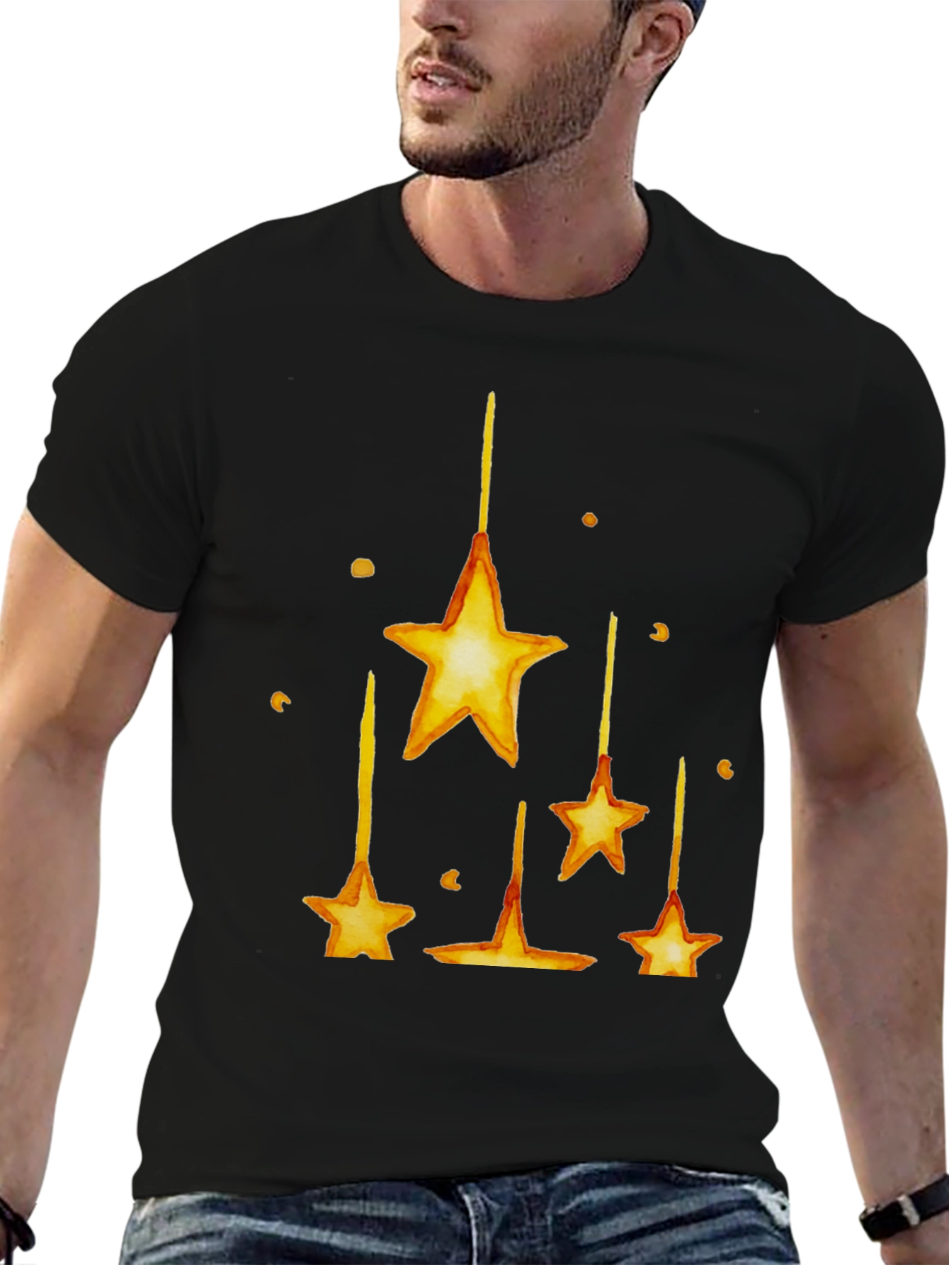 Starry Night T-Shirt - Black