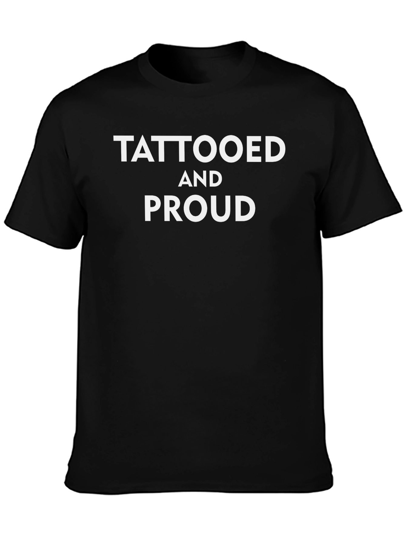 Tattooed and Proud Mens Black Graphic T-Shirt