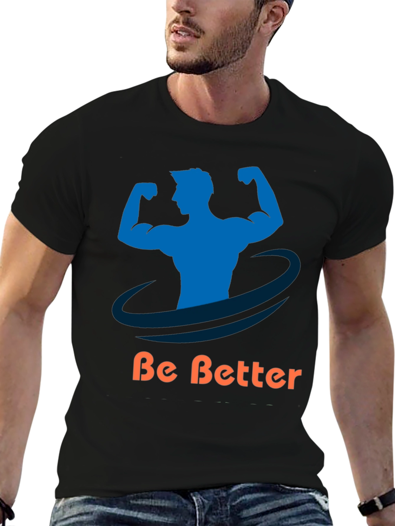 Be Better Gym T-Shirt - Black Stylish Fitness Apparel