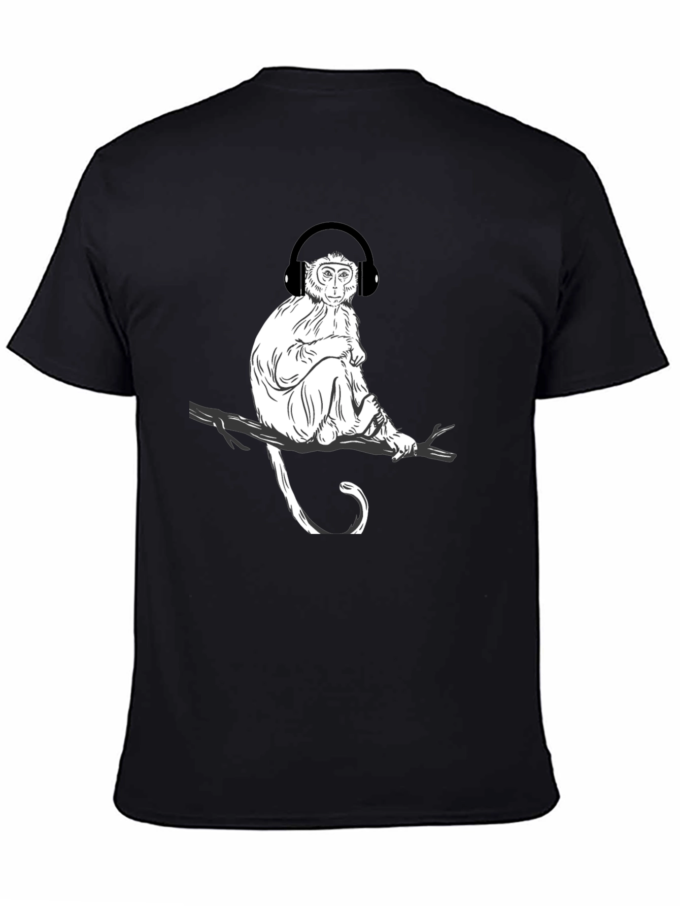 Monkey Music Graphic T-Shirt - Cool Casual Tee