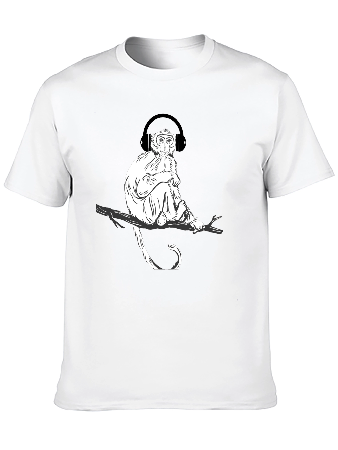 Monkey Music Graphic T-Shirt - Cool Casual Tee