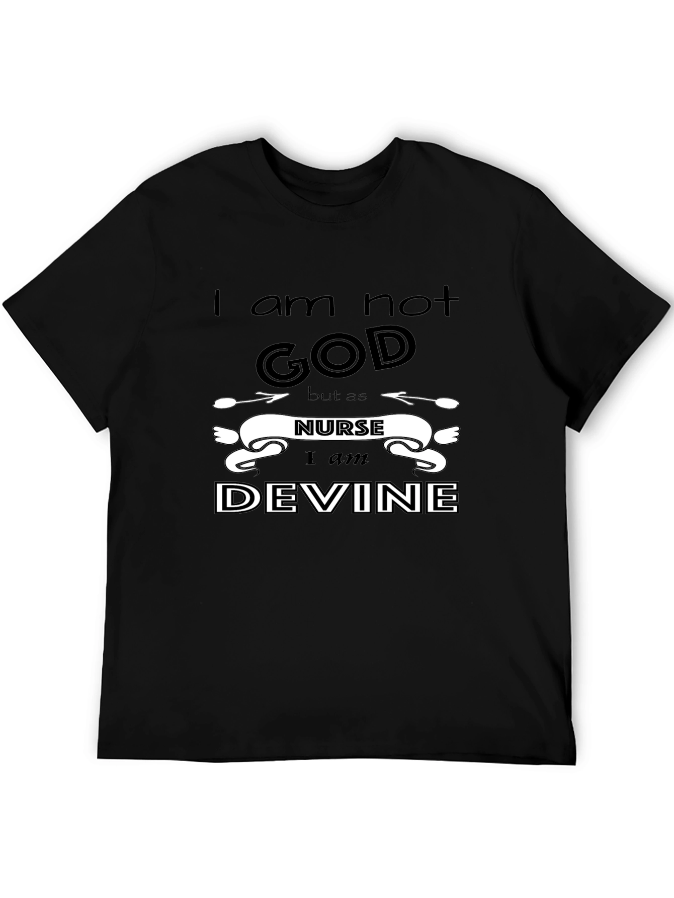 Nurse Devine Graphic T-Shirt - Black
