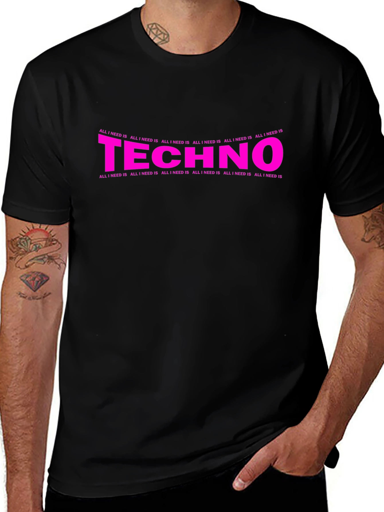 Techno Music T-Shirt - All I Need Is