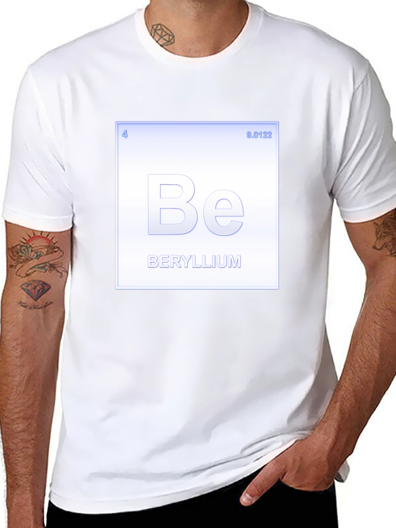 Beryllium Periodic Table Element T-Shirt - Chemistry Tee