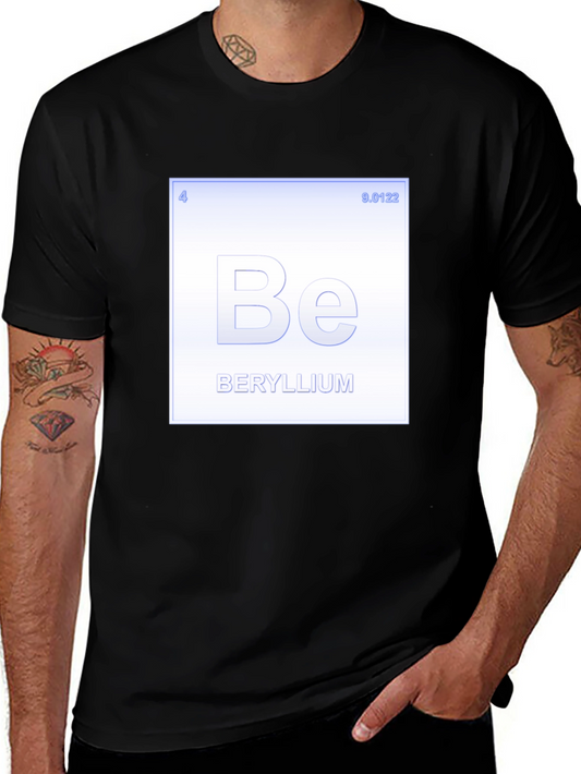 Beryllium Periodic Table Element T-Shirt - Chemistry Tee