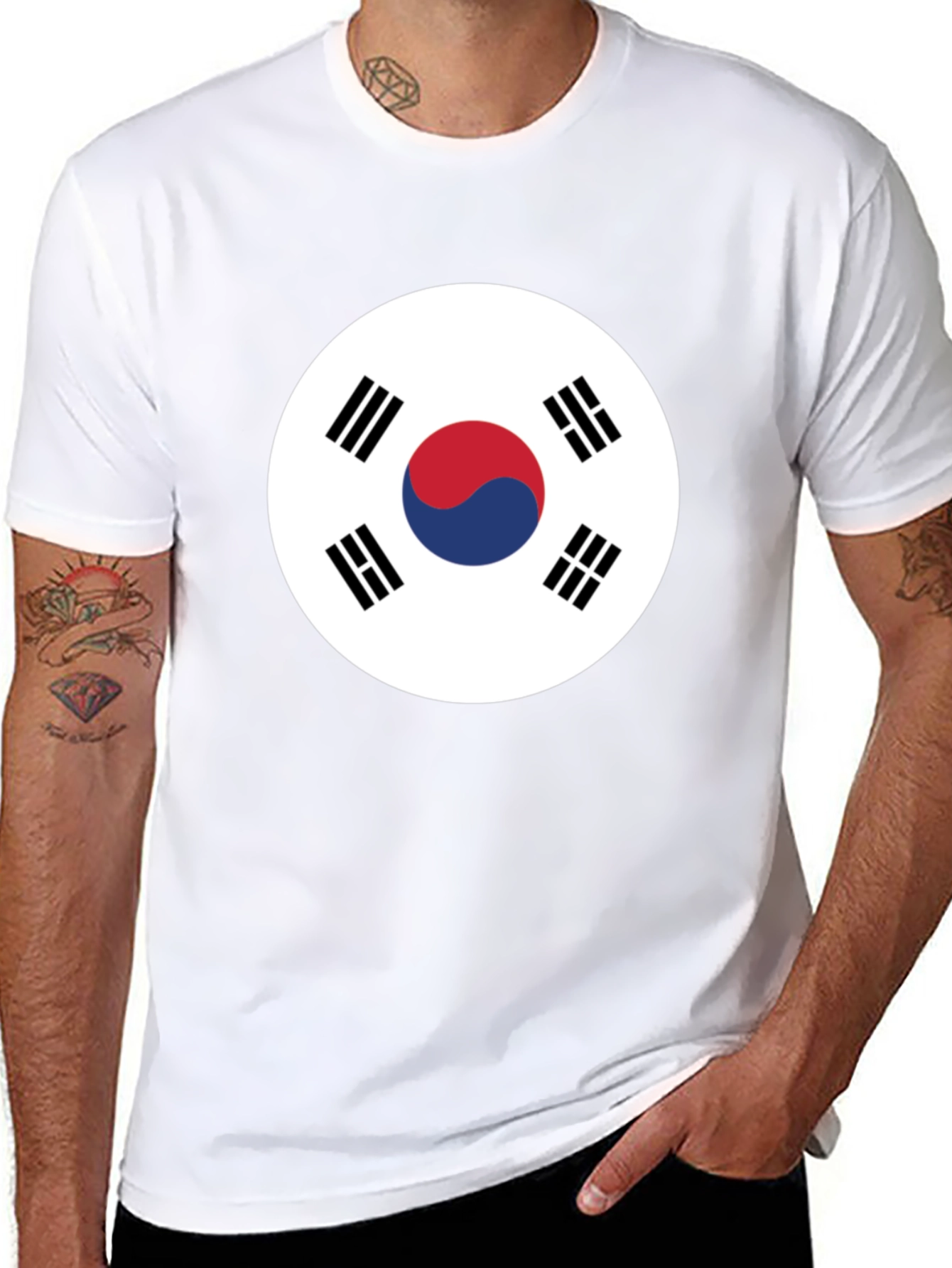 South Korea Flag Graphic T-Shirt