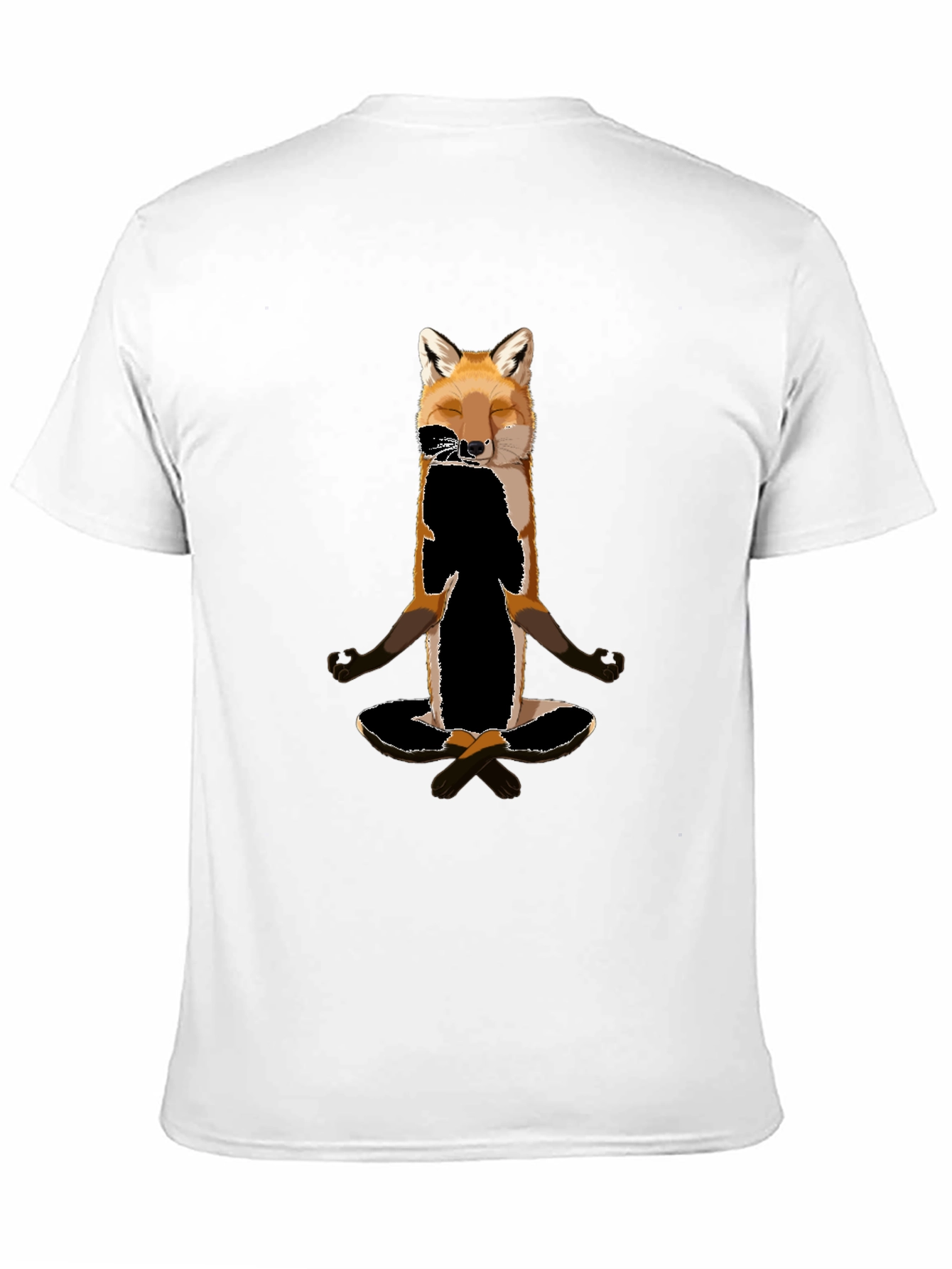 Zen Fox T-Shirt - Meditating Animal Graphic Tee