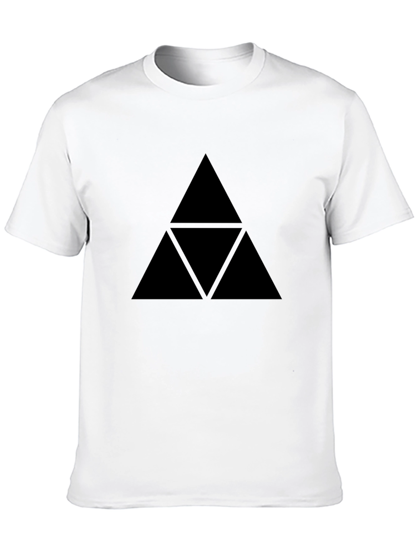 Black Triforce Graphic Tee - Zelda Inspired Design