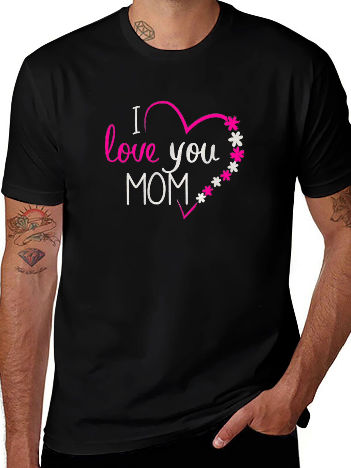 I Love You Mom Graphic T-Shirt